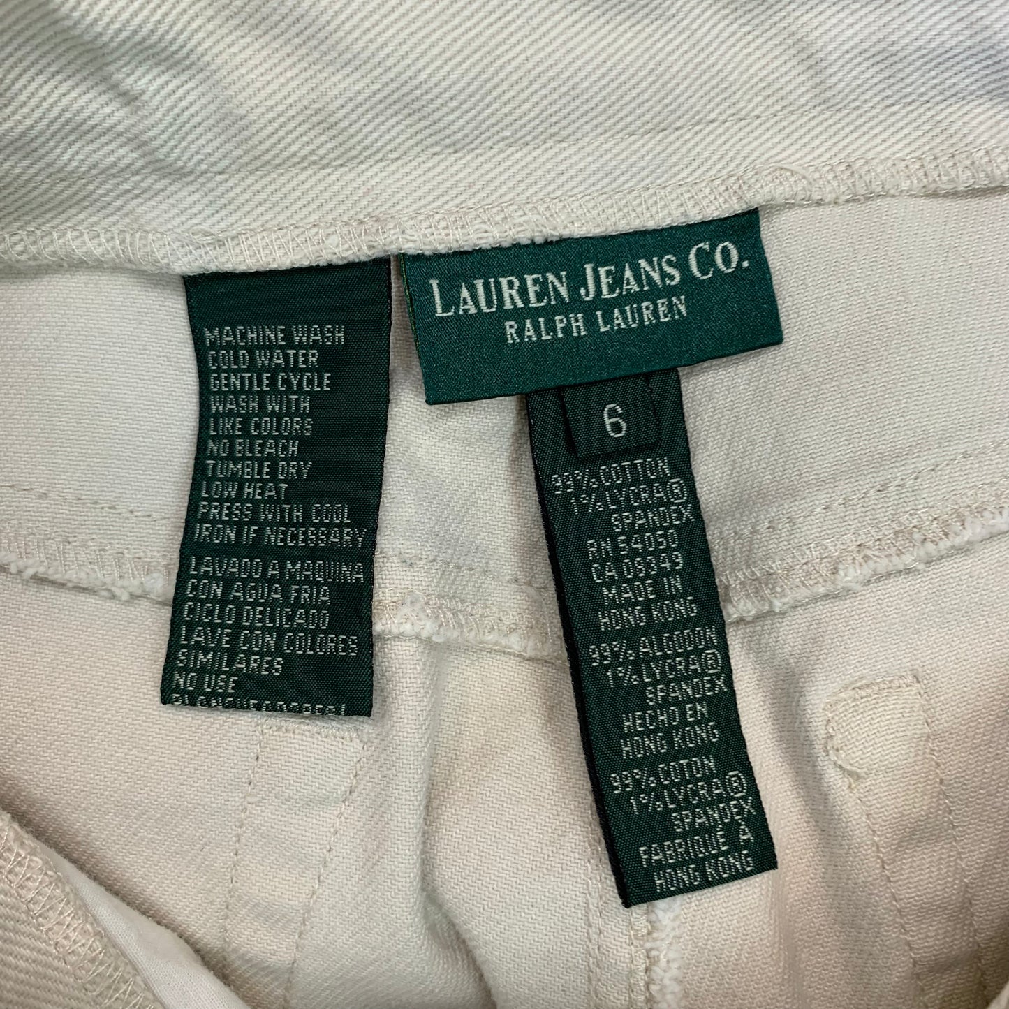 Ralph Lauren Jeans Co. Beige High Rise Straight Leg Jeans 6 28''