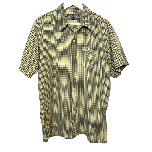 Vintage 90s Address Unknown Short Sleeve Button Down Shirt Geometric Large