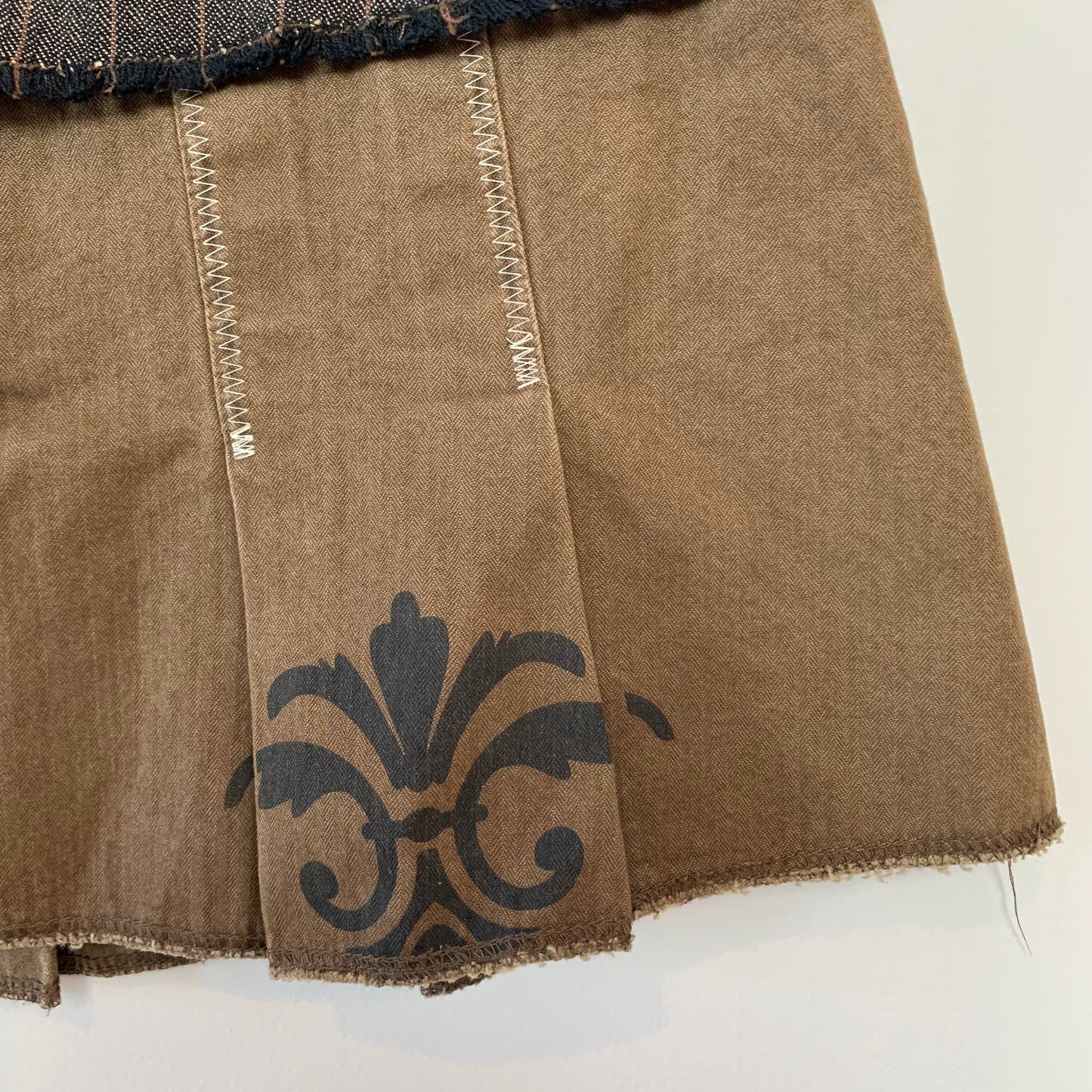 Vintage Free People Micro Mini Skirt Pleated 0