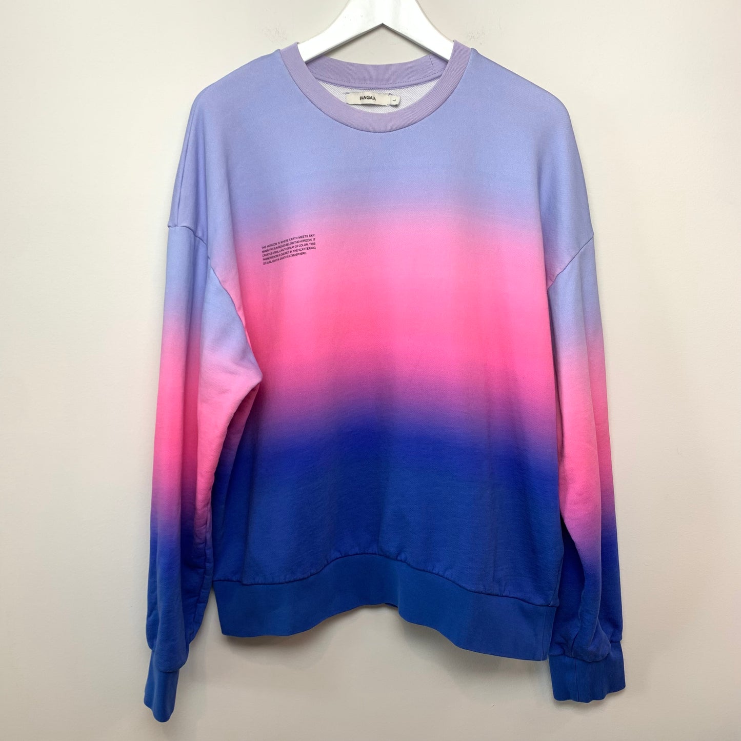 Pangaia Horizon Sweatshirt Sunrise Blue Large Crewneck