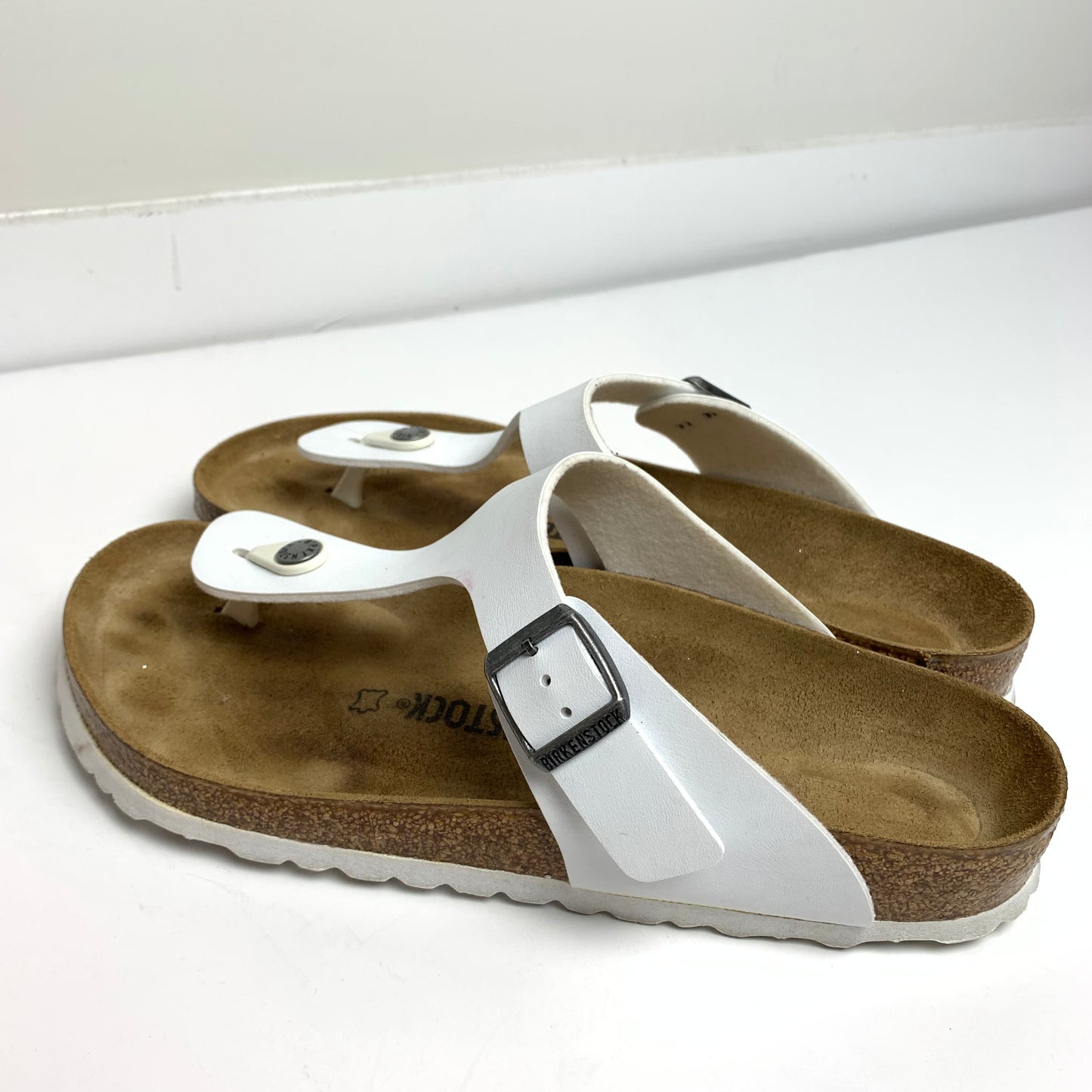 Birkenstock White Thong Sandals 41 10