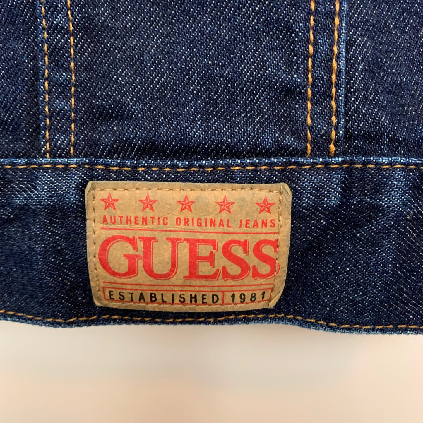 Vintage Guess Jean Jacket Dark Wash XL