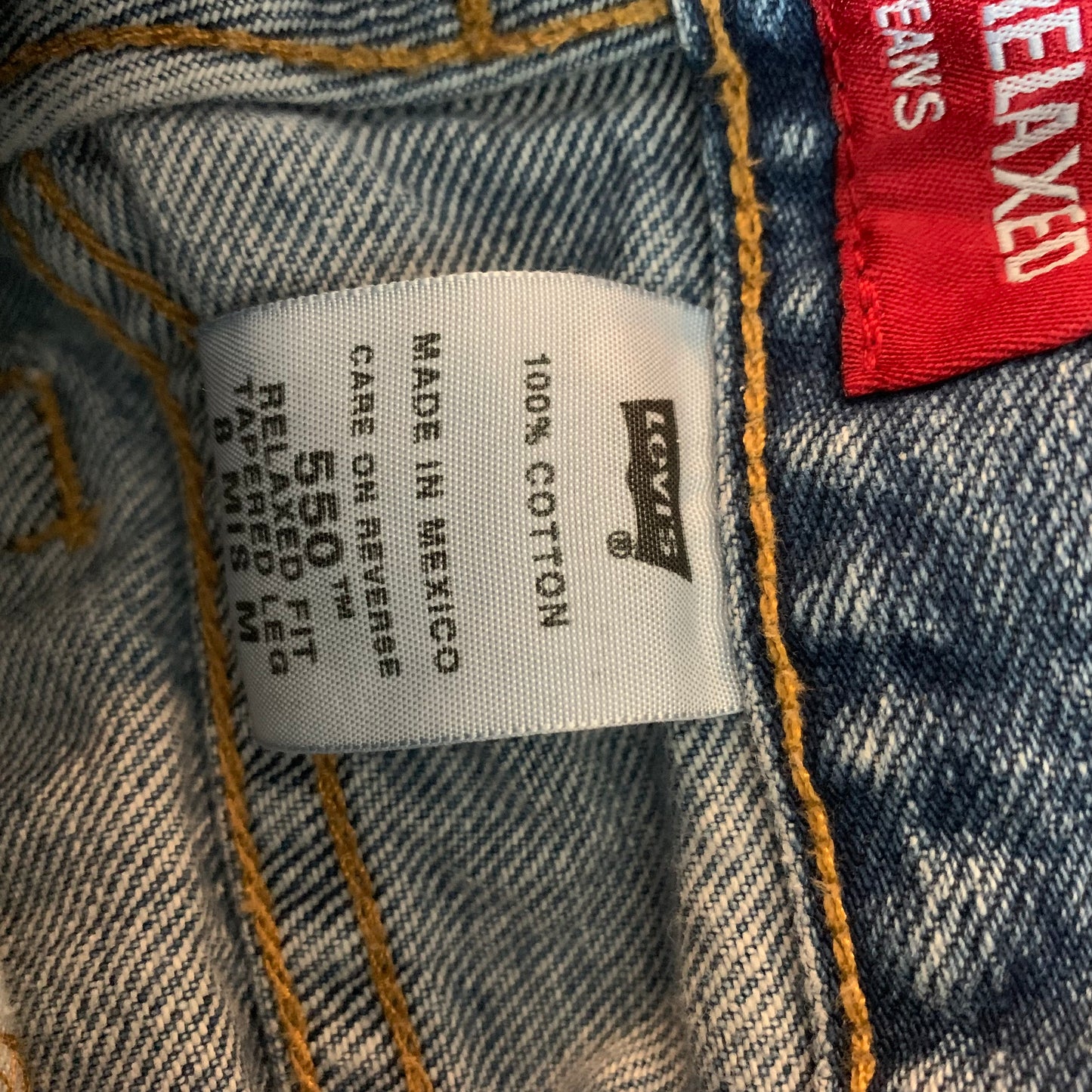 90s Y2K Levi's 550 Classic Relaxed Fit Tapered Leg Jeans High Rise 8