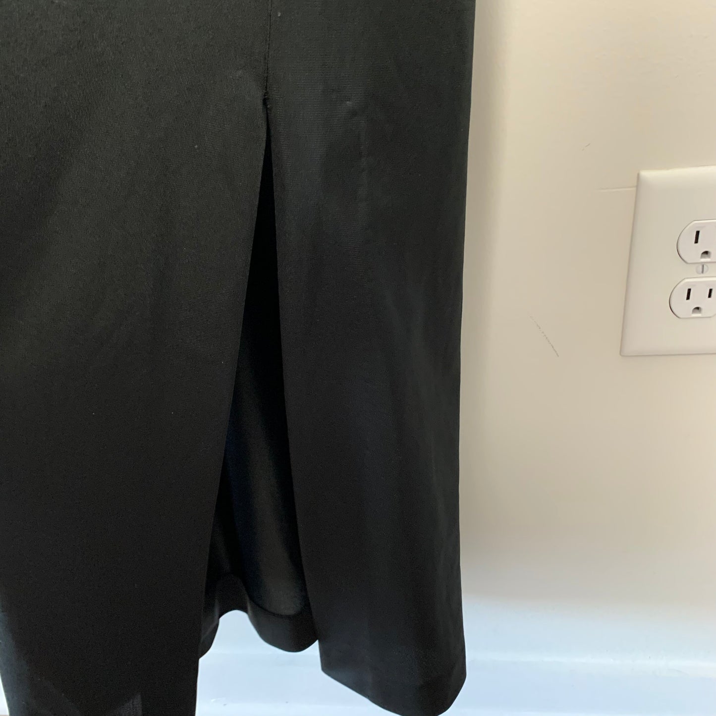 1970s Vanity Fair Black Kaftan Dress Maxi Made in the USA Small Caftan