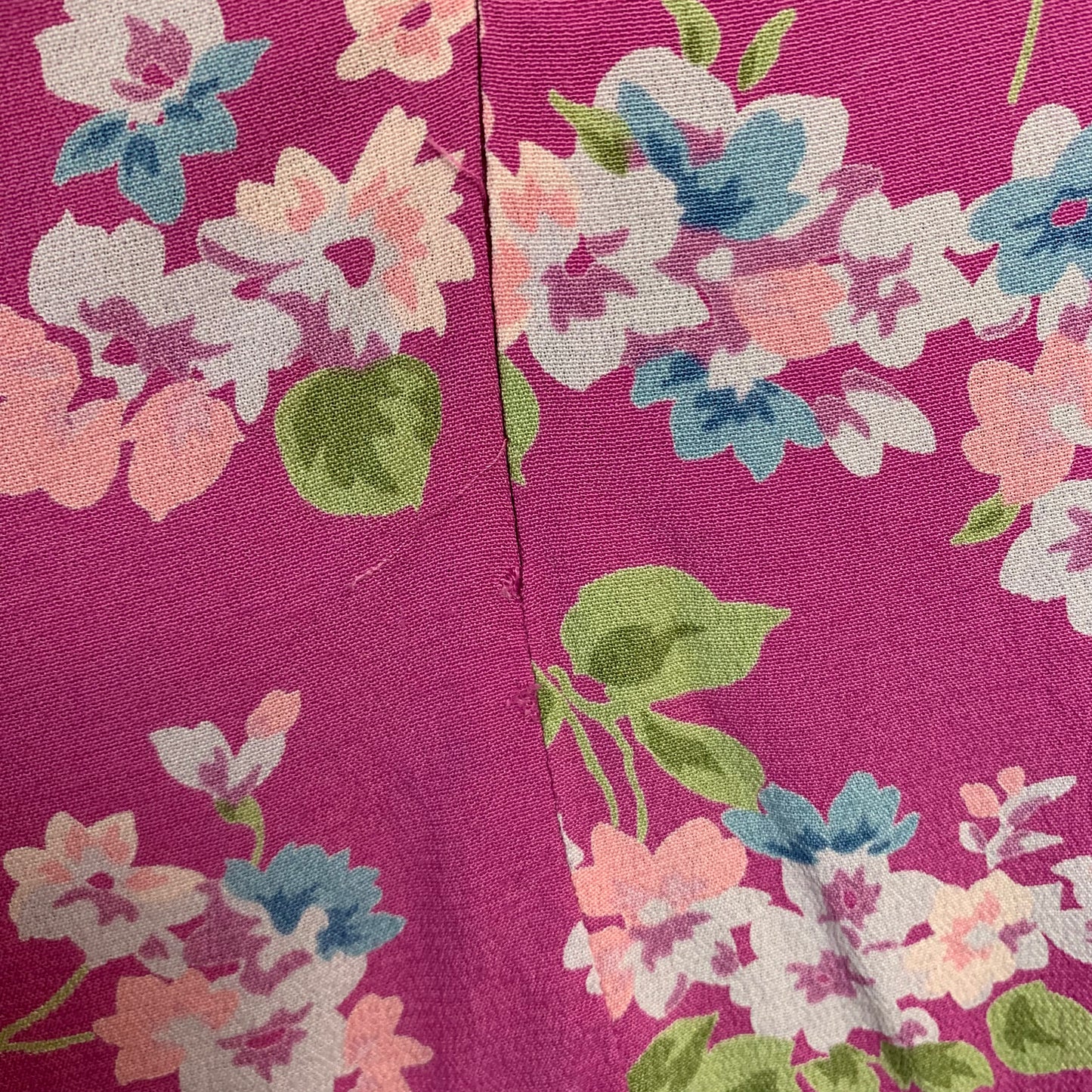 Y2K Gap Floral Midi Dress Pink Rayon Small
