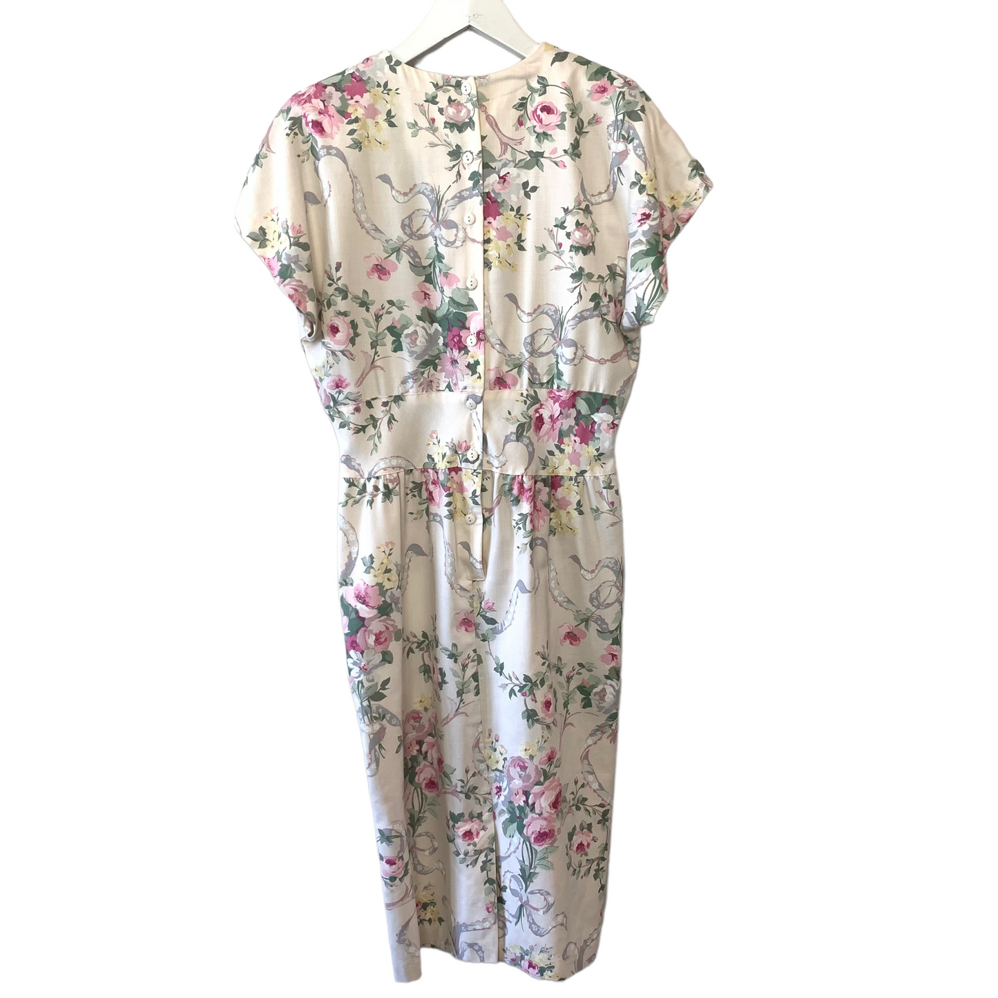 Vintage 1980s V.L.P. Floral Dress 12 Union Made