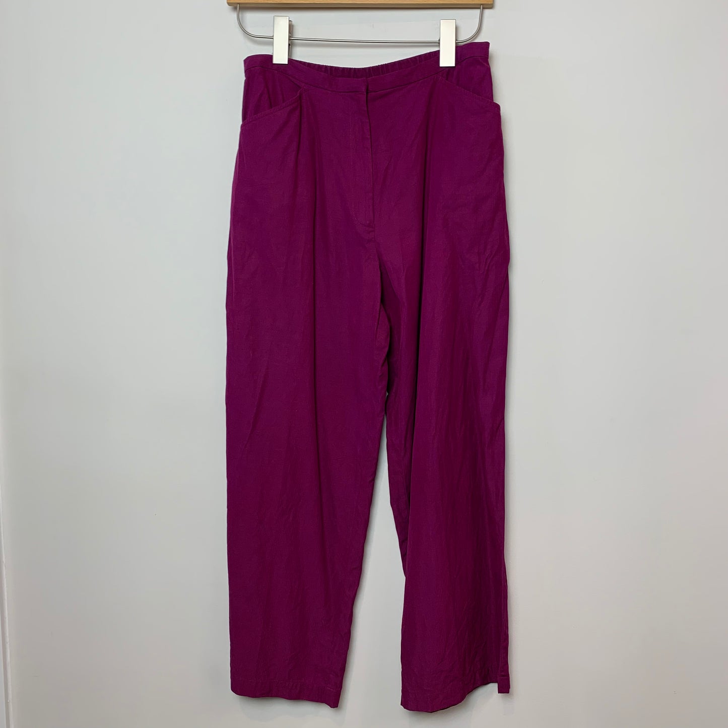 Eileen Fisher Silk Cotton Coordinating Matching Set Plum Small
