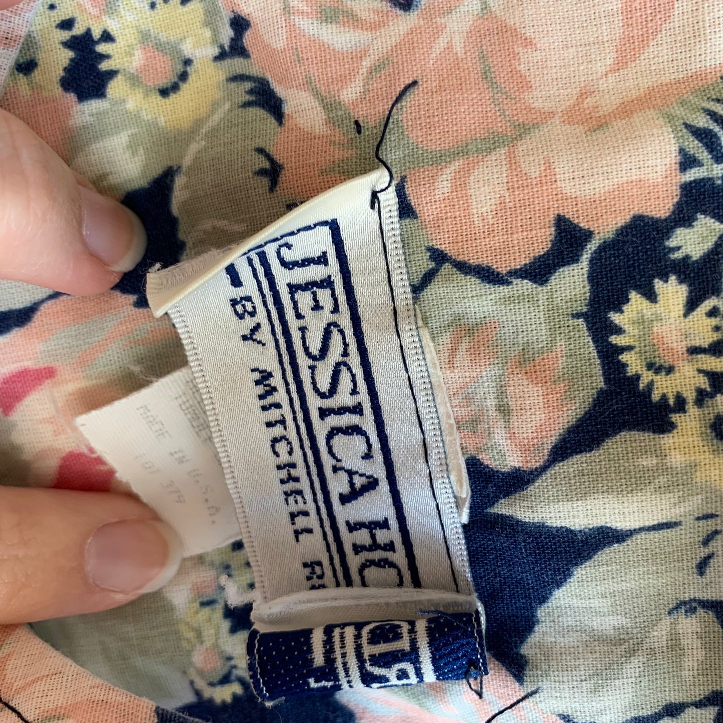 Vintage 1980s Jessica Howard Floral Midi Dress with Belt 10