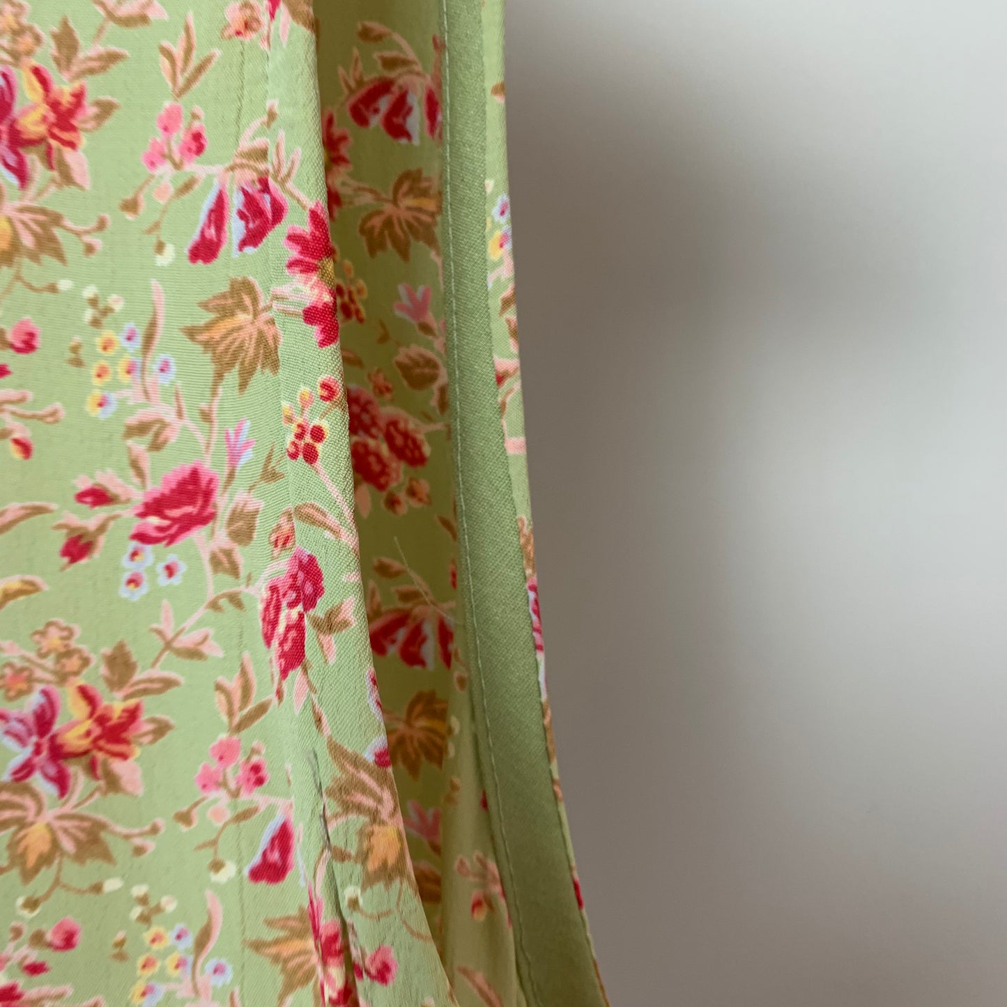 Vintage 90s April Cornell Floral Midi Dress XXS