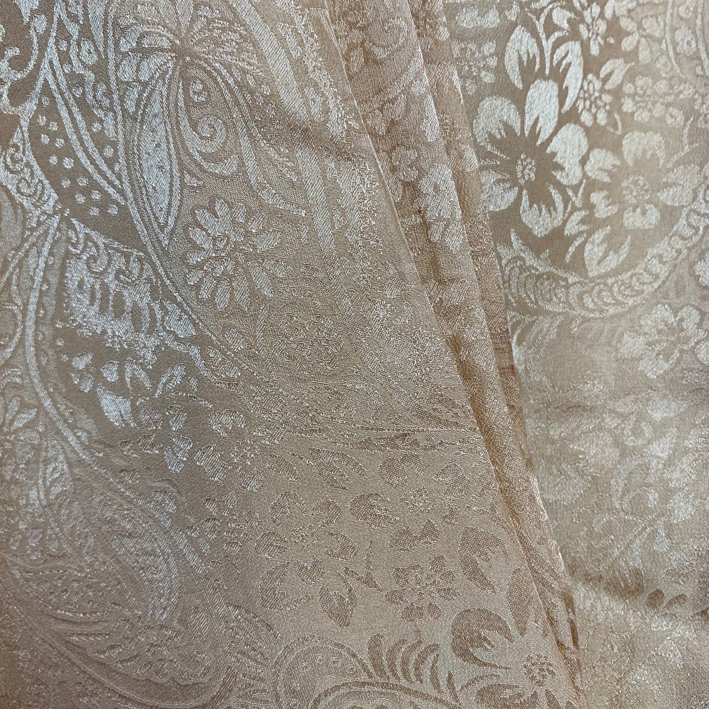 Vintage 80s Anna and Frank Silk Blouse Gold Medium