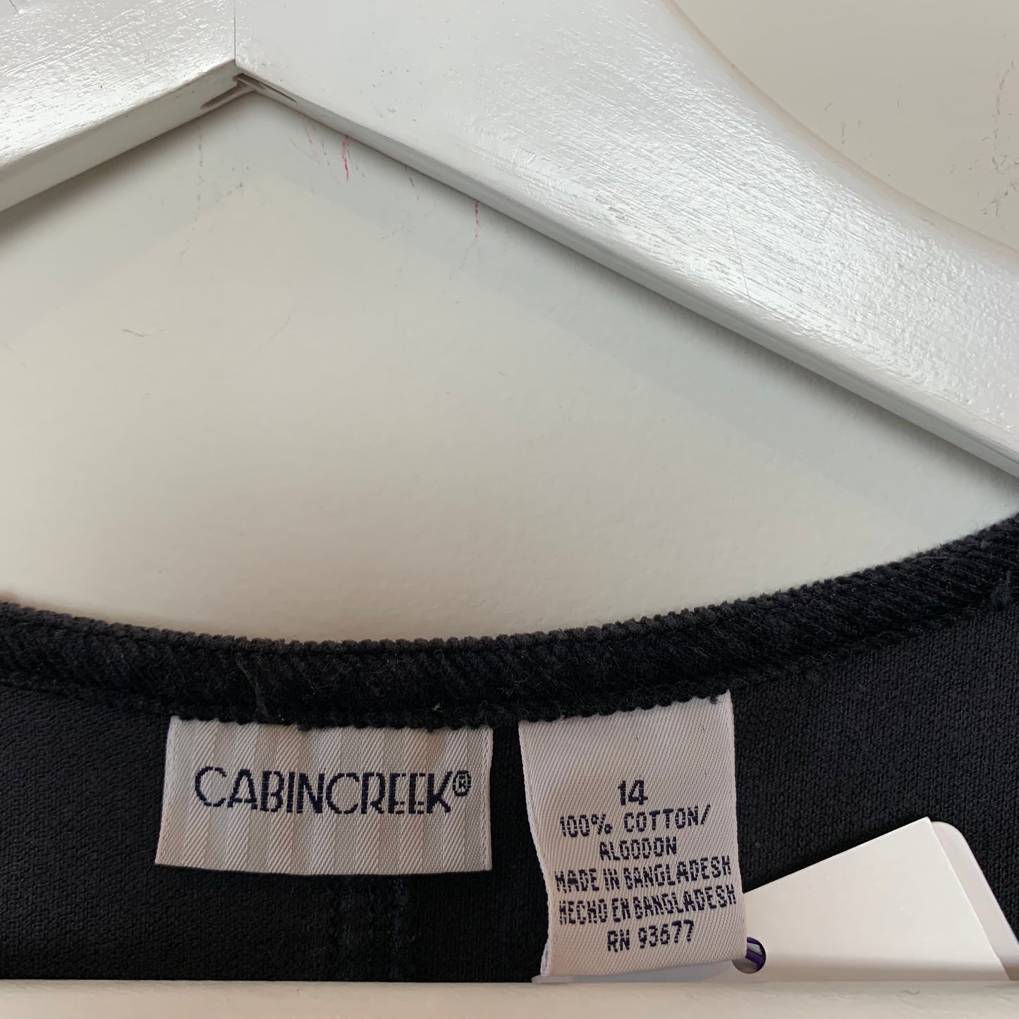 Vintage Cabincreek Corduroy Jumper Dress Black Maxi 14 Cotton