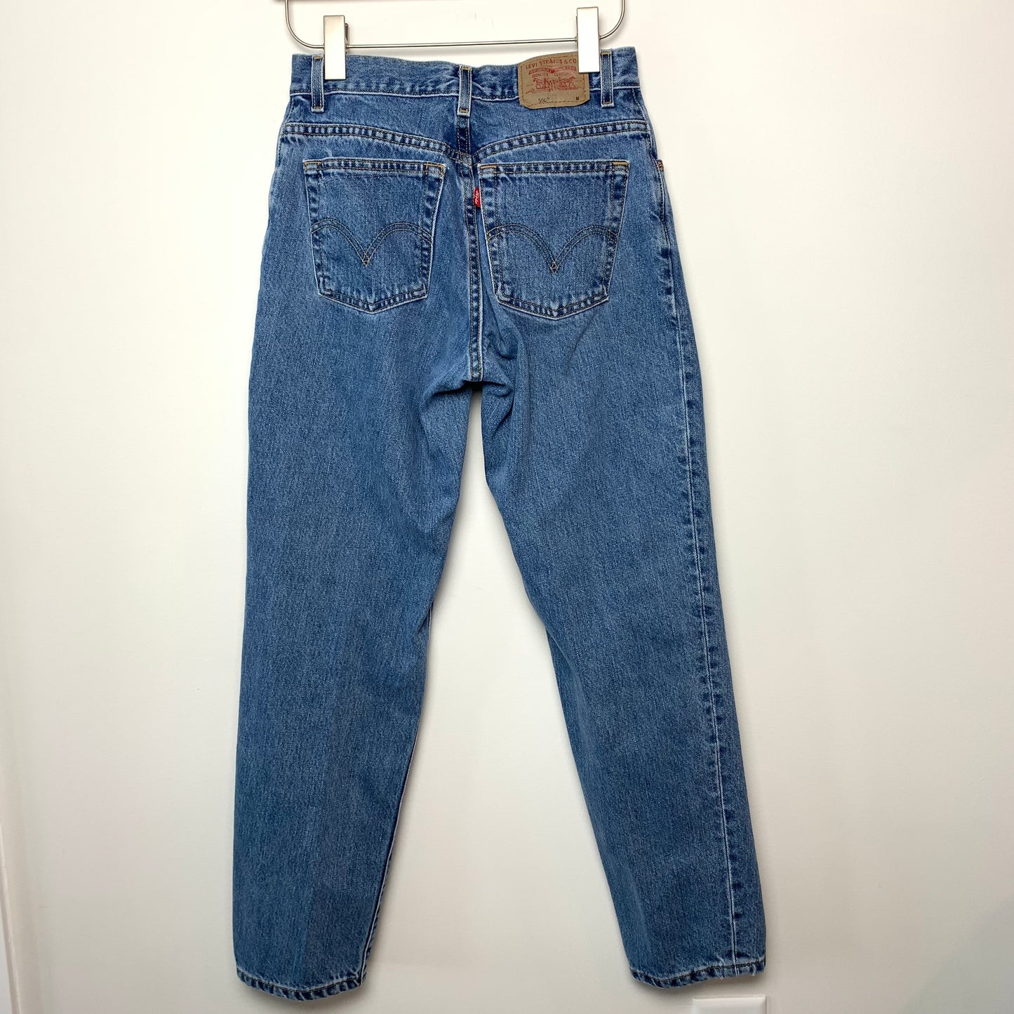 90s Y2K Levi's 550 Classic Relaxed Fit Tapered Leg Jeans High Rise 8