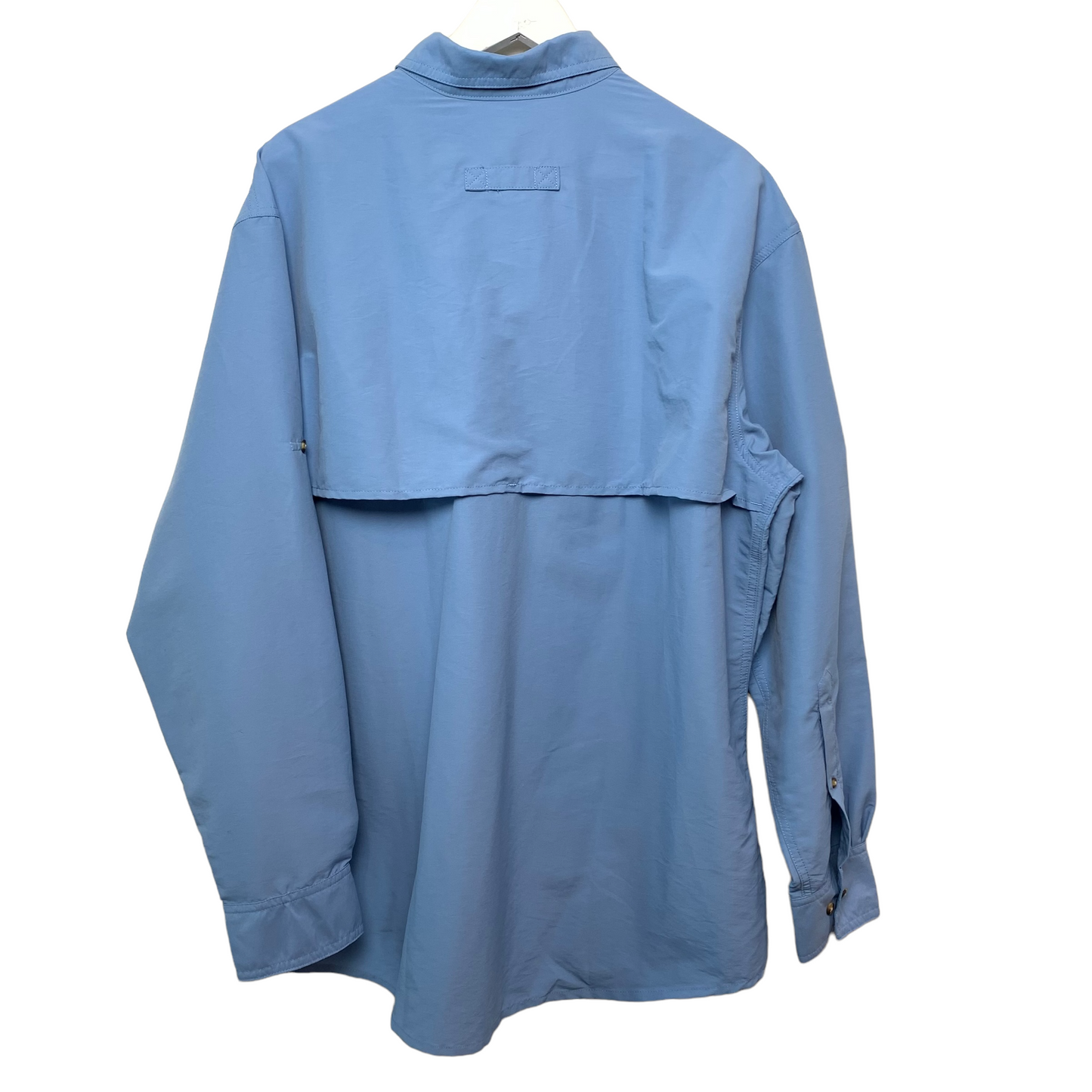 L.L. Bean Tropicwear Style Shirt Light Blue Large Outdoorsman Fishing