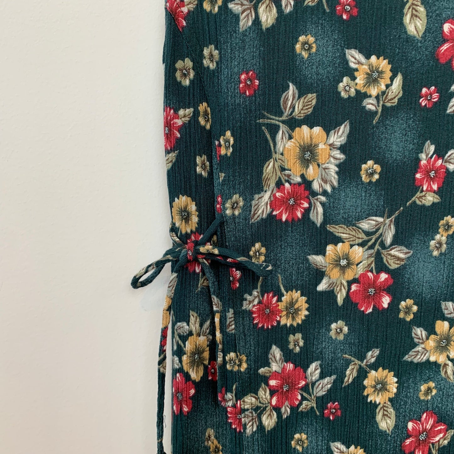 Vintage 90s Erika Floral Midi Maxi Dress Small