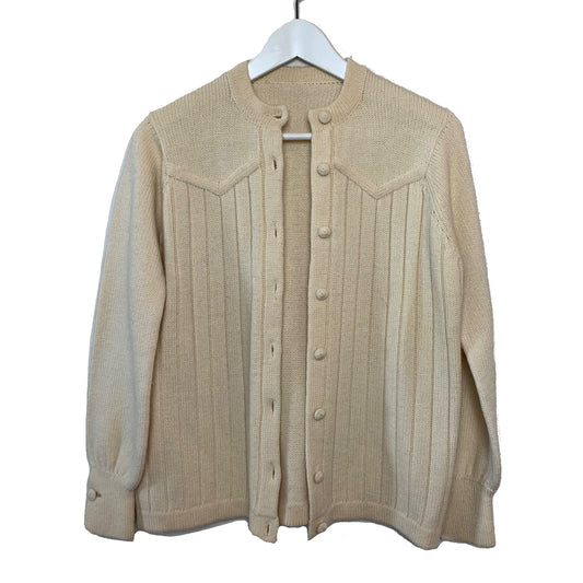 Vintage cream cardigan Knit Sweater
