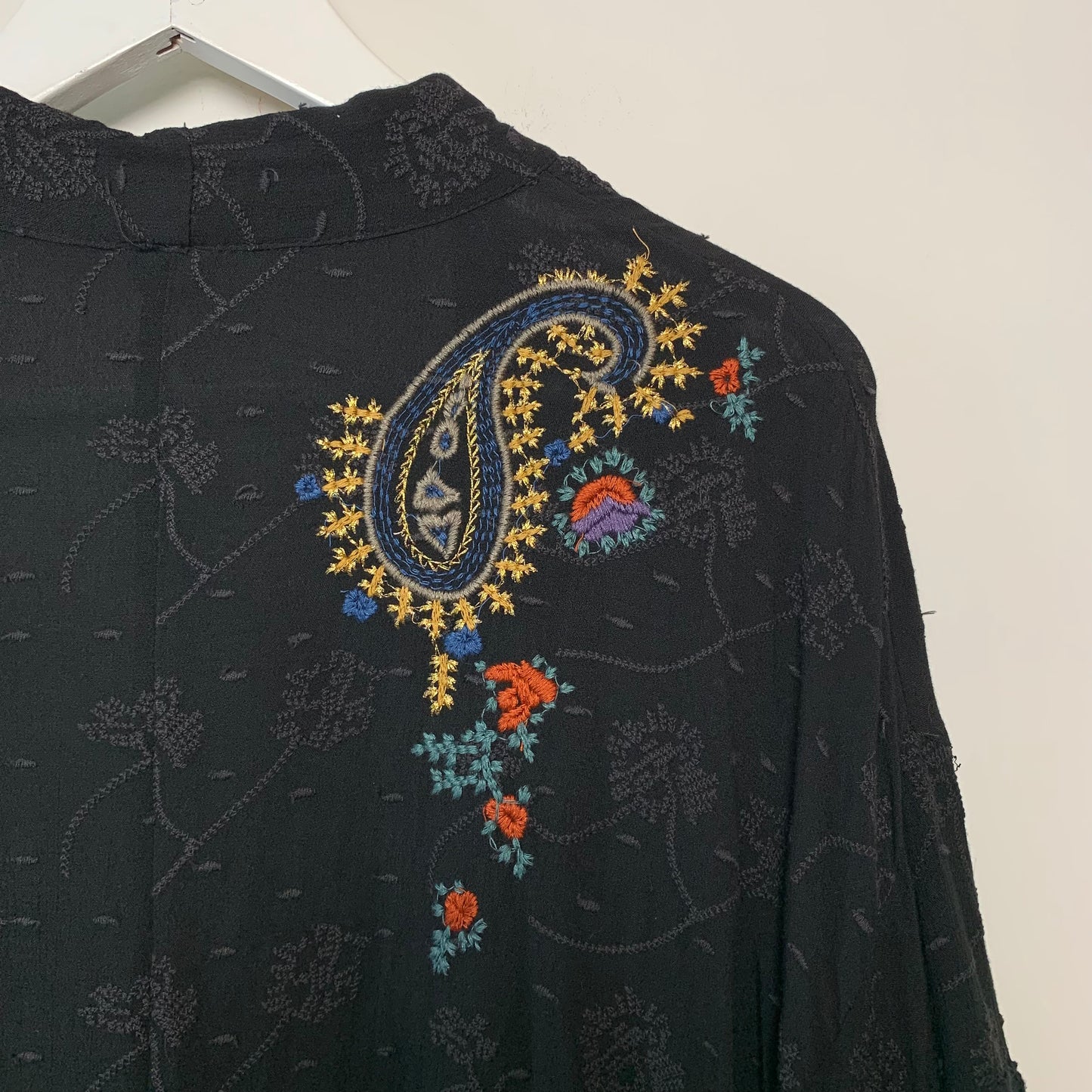 Free People Dottie West Embroidered Kimono Top xs/s