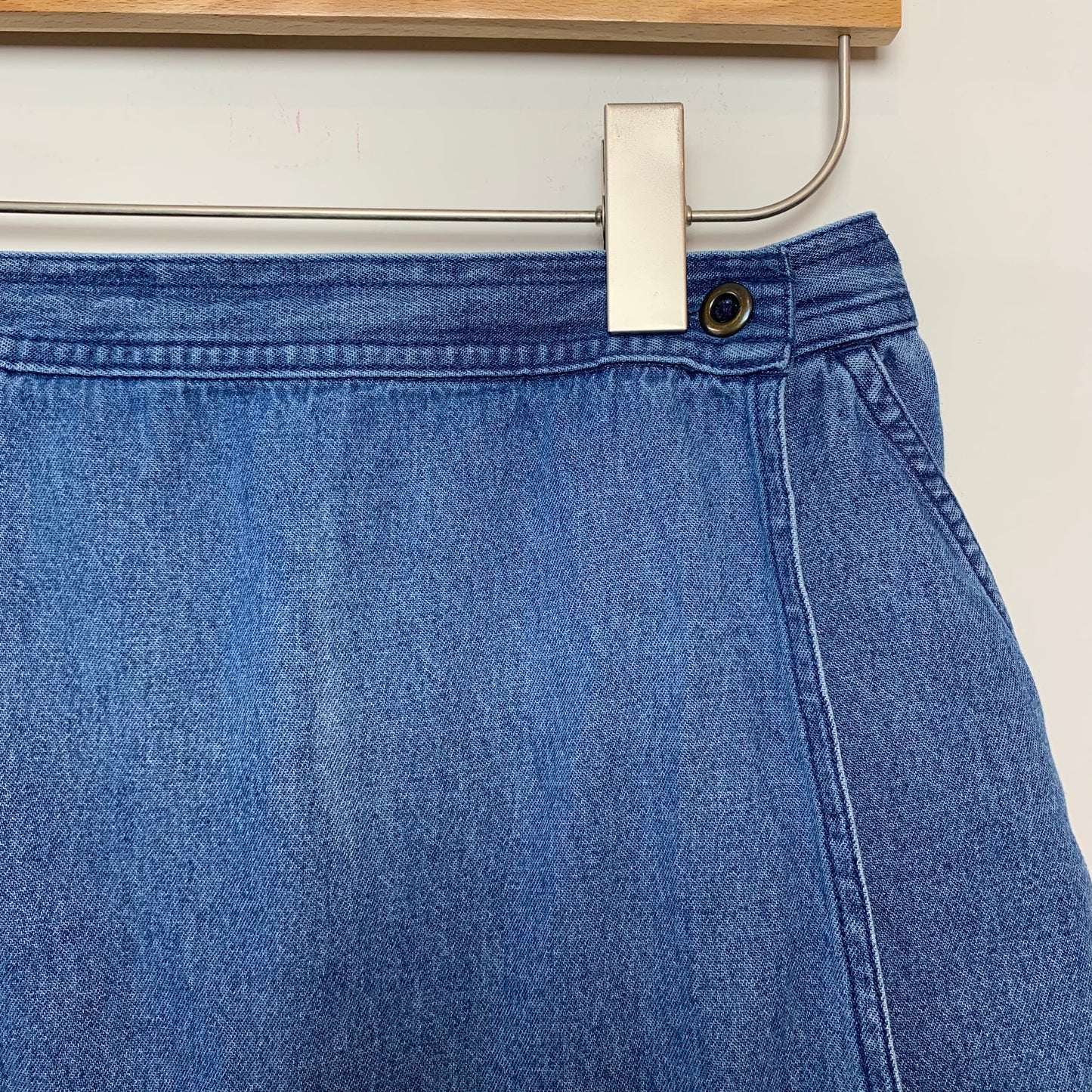 Vintage 90s Classic Elements Denim Jean Skort Skirt Cotton 10