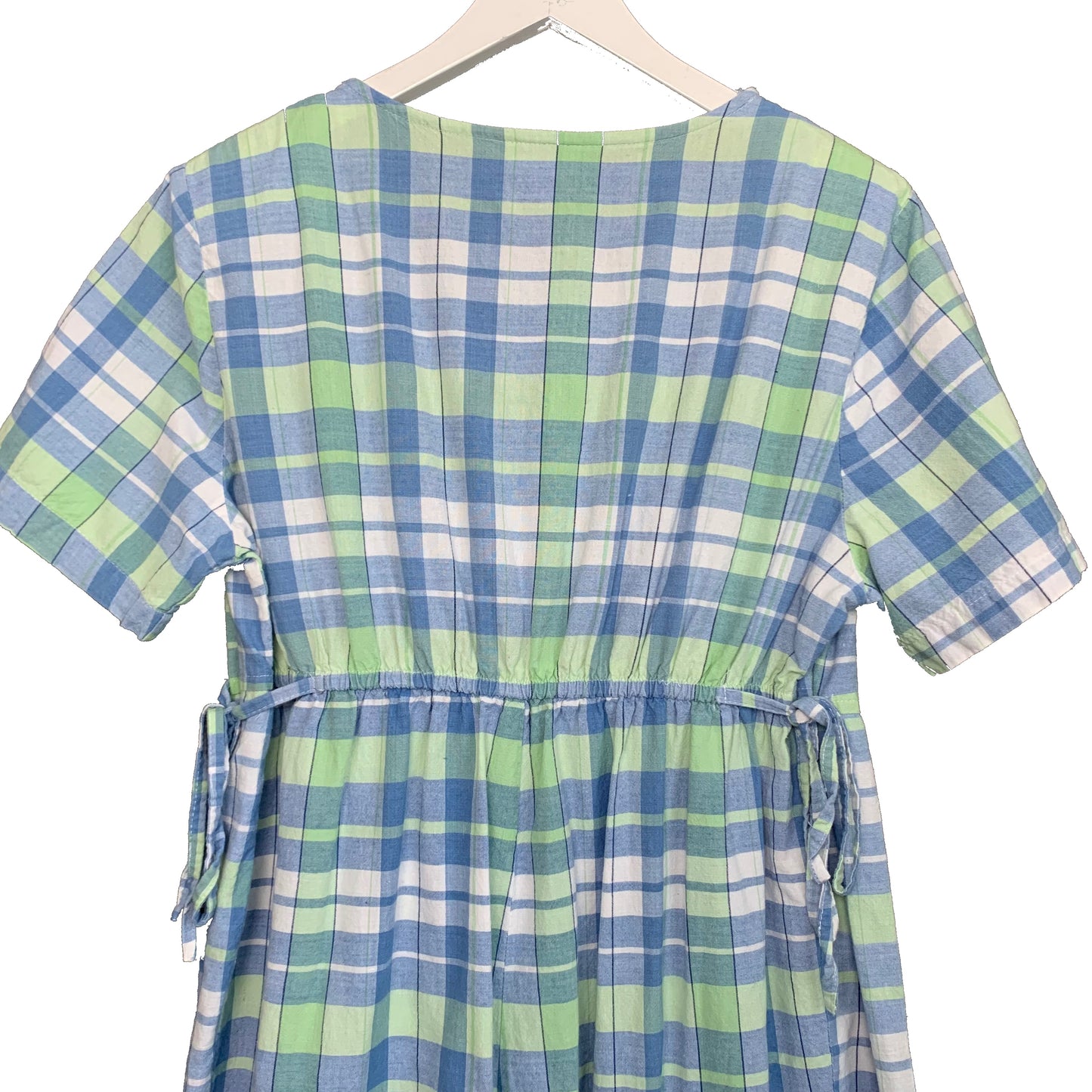 Vintage 90s Meg Lauren Plaid Cotton Jumpsuit Large