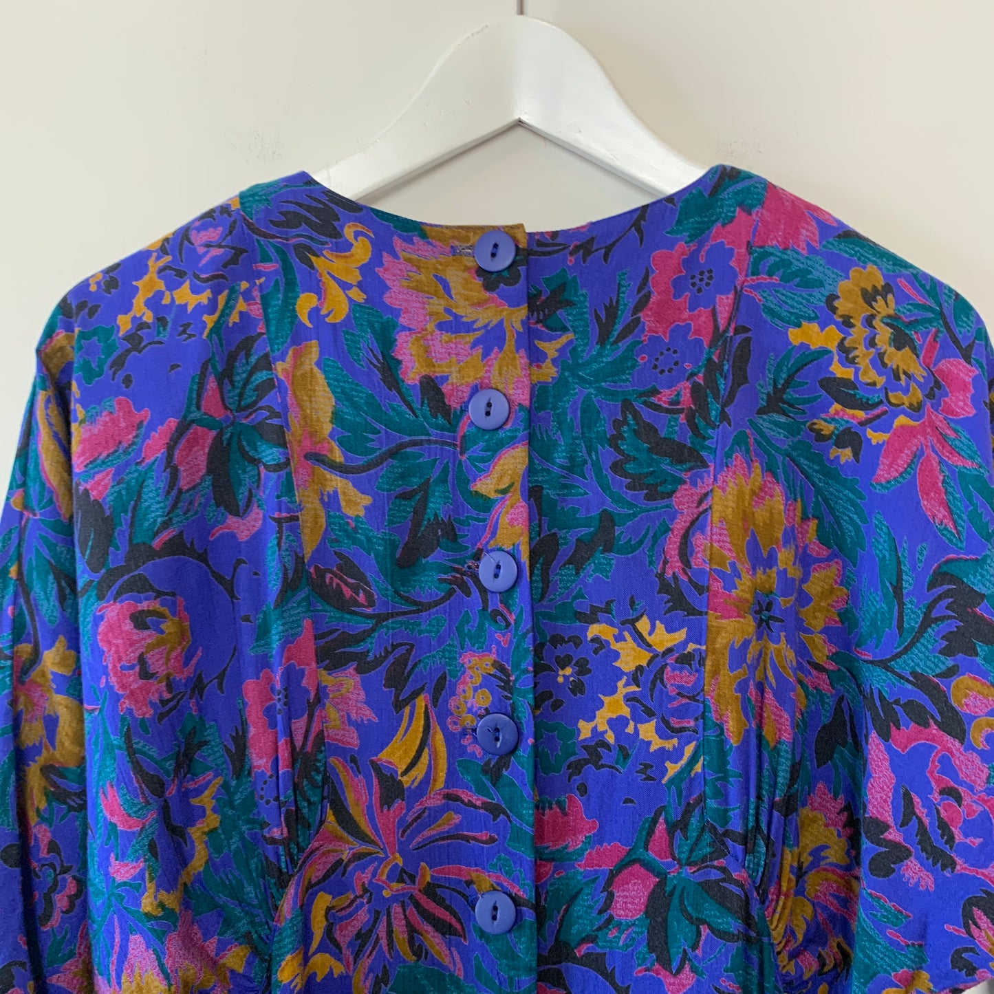 Vintage 1980s E.D. Michaels Jewel Tone Dress 7/8