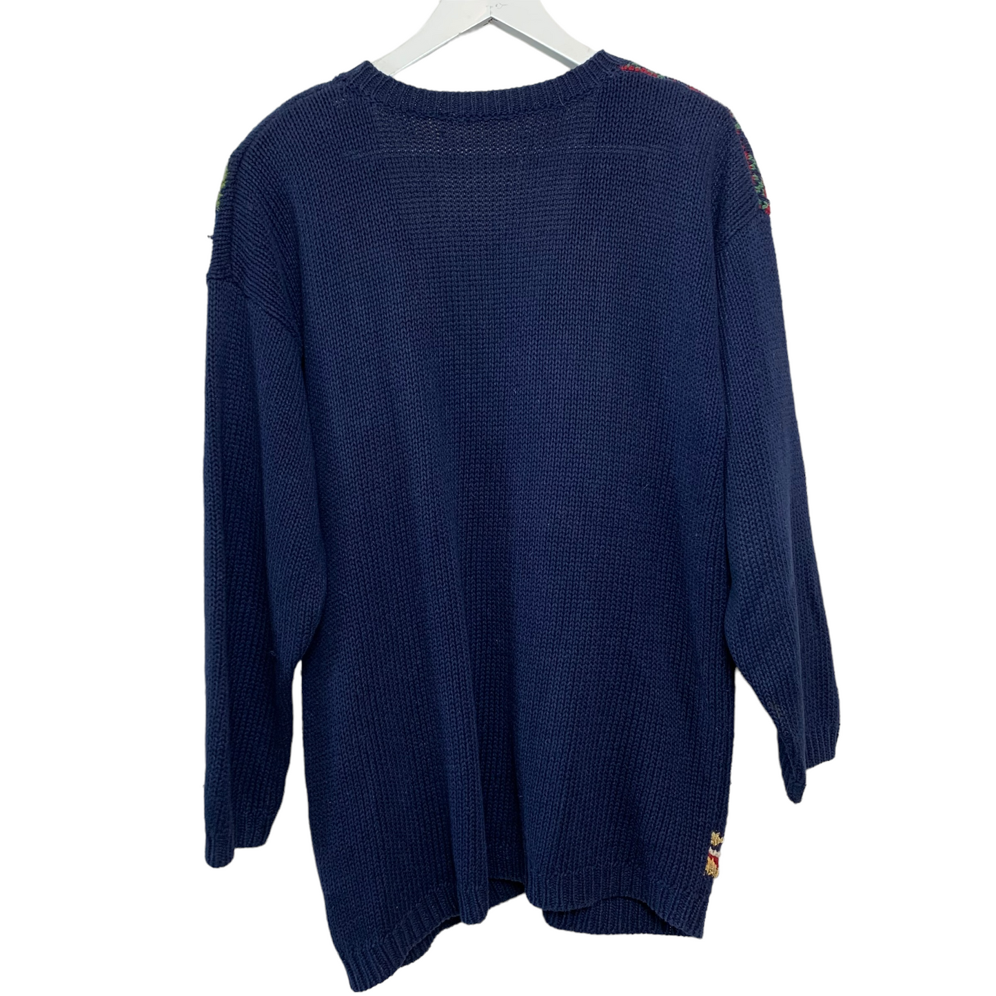 Vintage Christmas Chunky Knit Cardigan Sweater