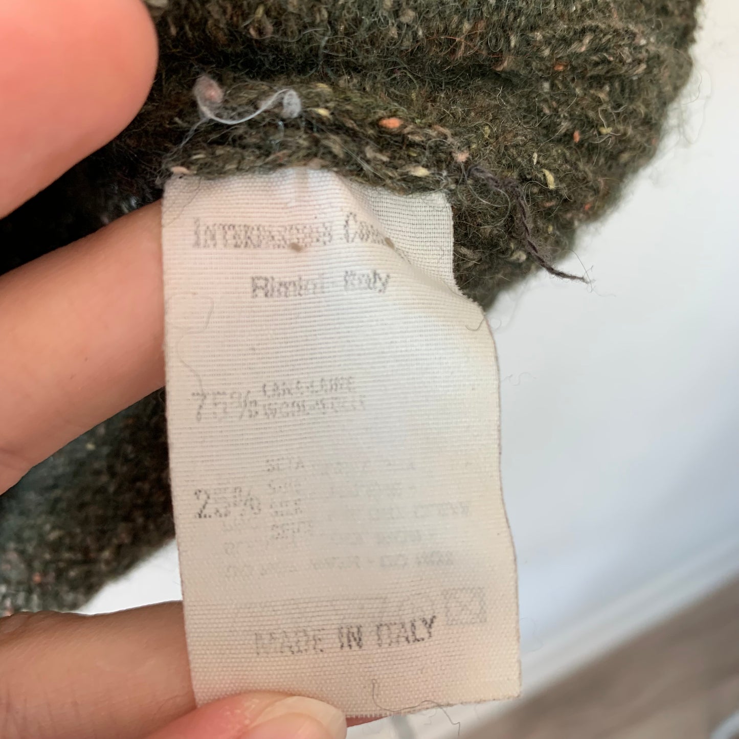 RTW Charleston Sweater Vest Olive Green Made in Italy
