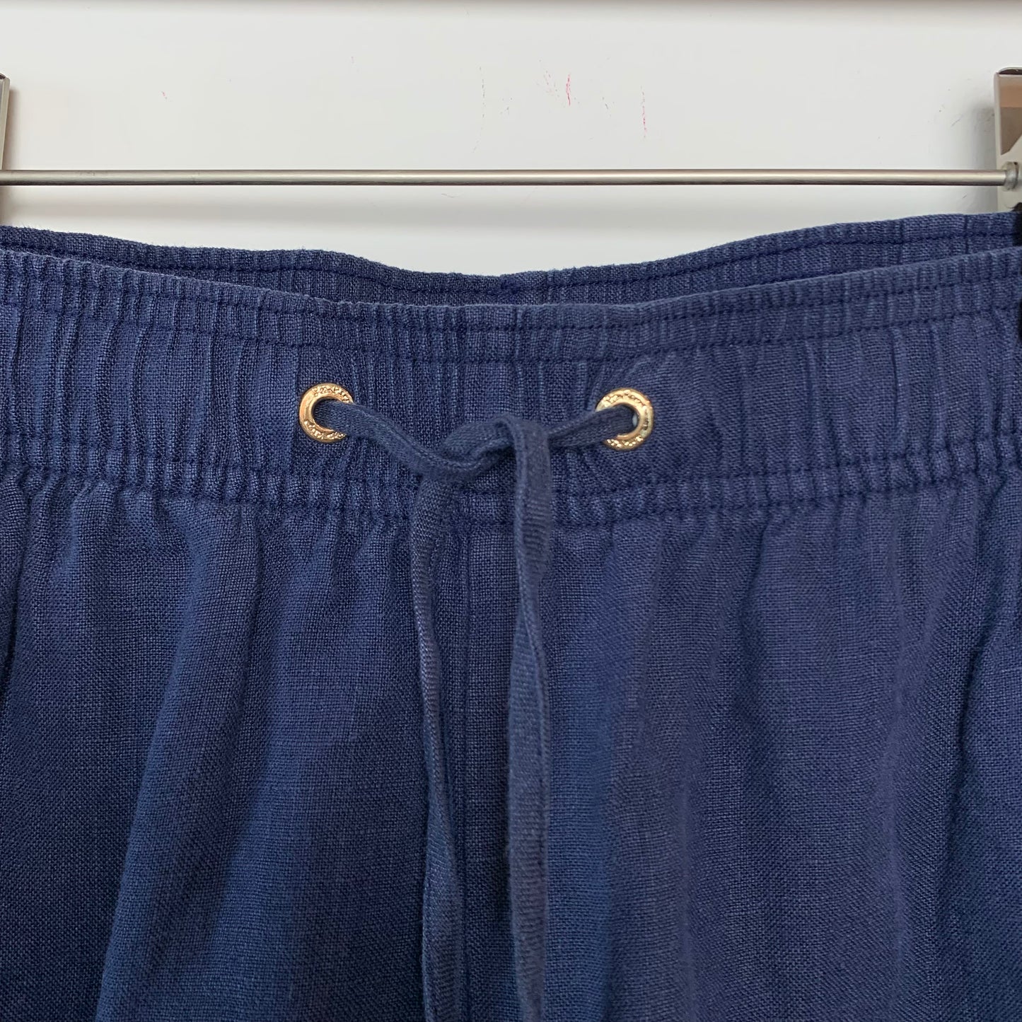 New with Tags Lilly Pulitzer Aden Pants Navy Blue Linen Medium