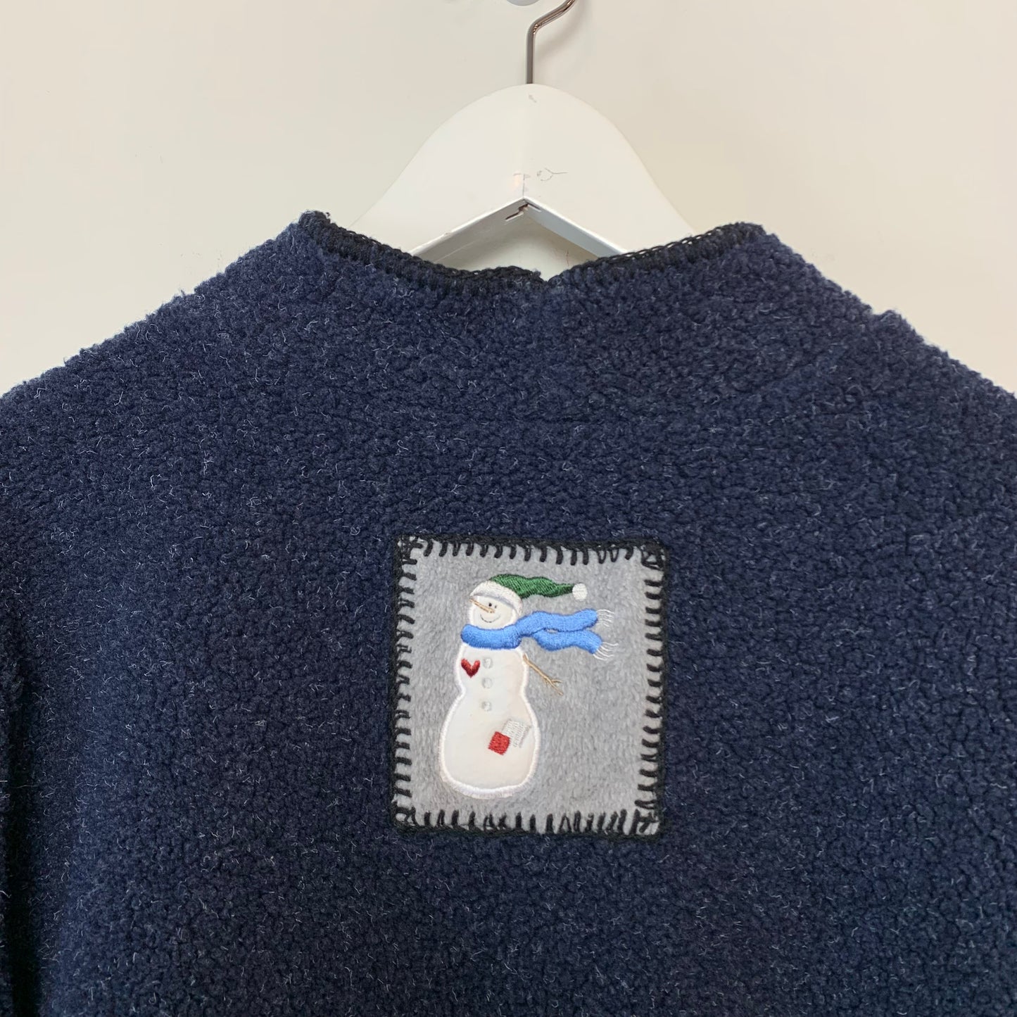 Vintage 90s C & B Sport Winter Themed Fleece Pullover Mock Neck Sweatshirt XL