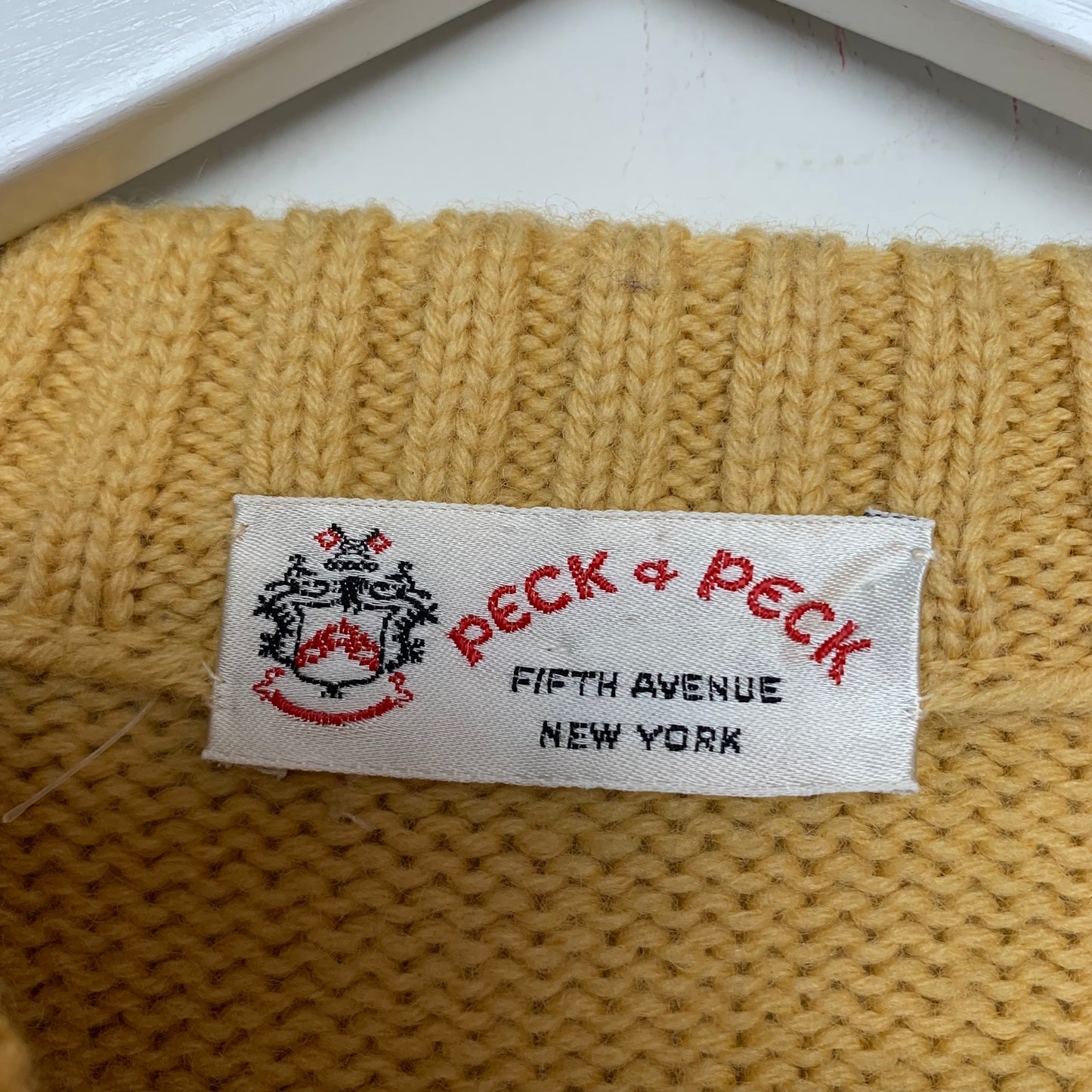 Vintage 60s 70s Peck & Peck New York Chunky Knit Sweater with a Belt