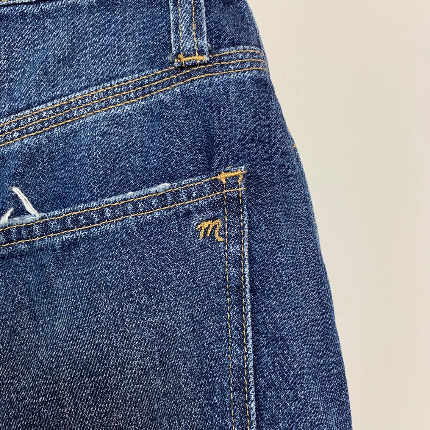 Madewell Dark Wash Denim Jean Skirt 24