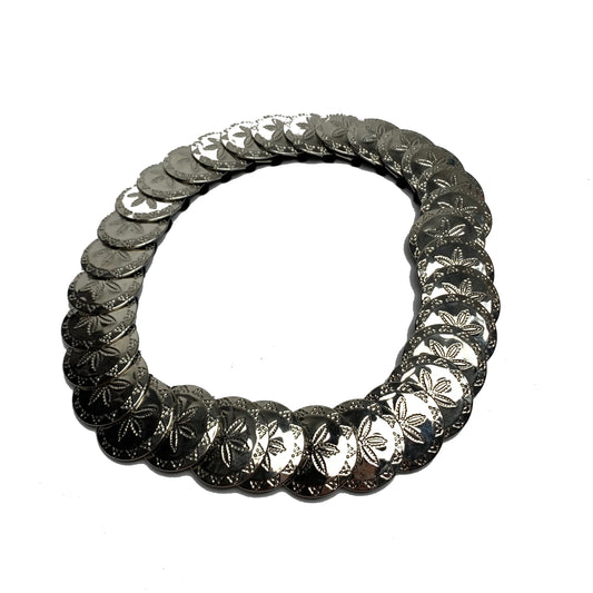 Vintage Silver Dollar Stretch Cinch Belt