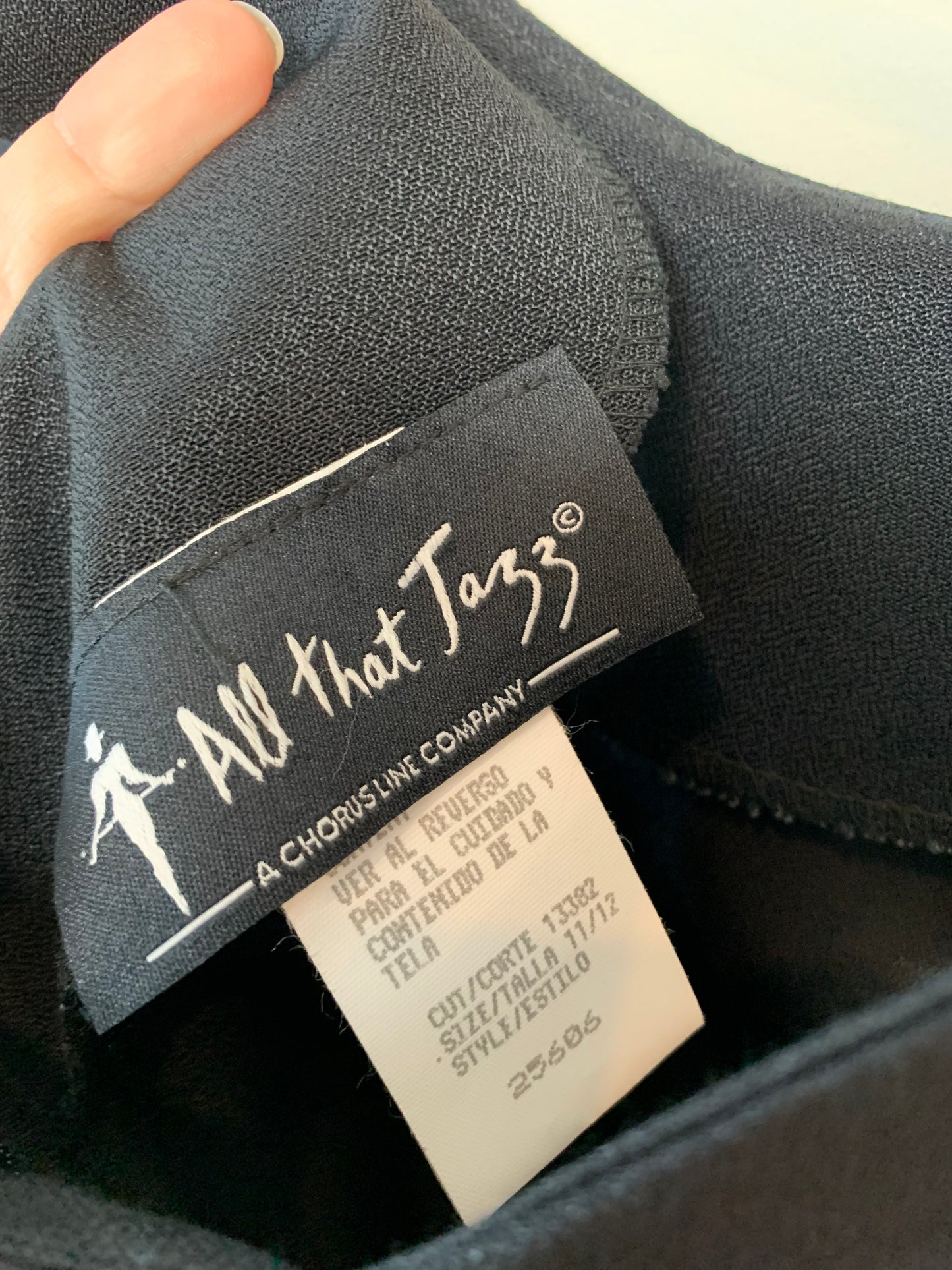 Vintage 90s All That Jazz Black Sleeveless Maxi Dress with Tie in the Back