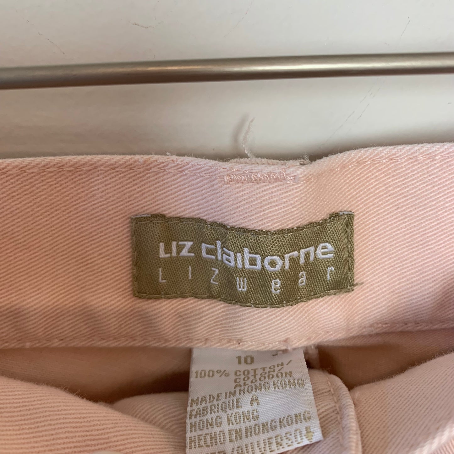 Vintage Liz Claiborne Pink Cut Off High Rise Jean Shorts 10
