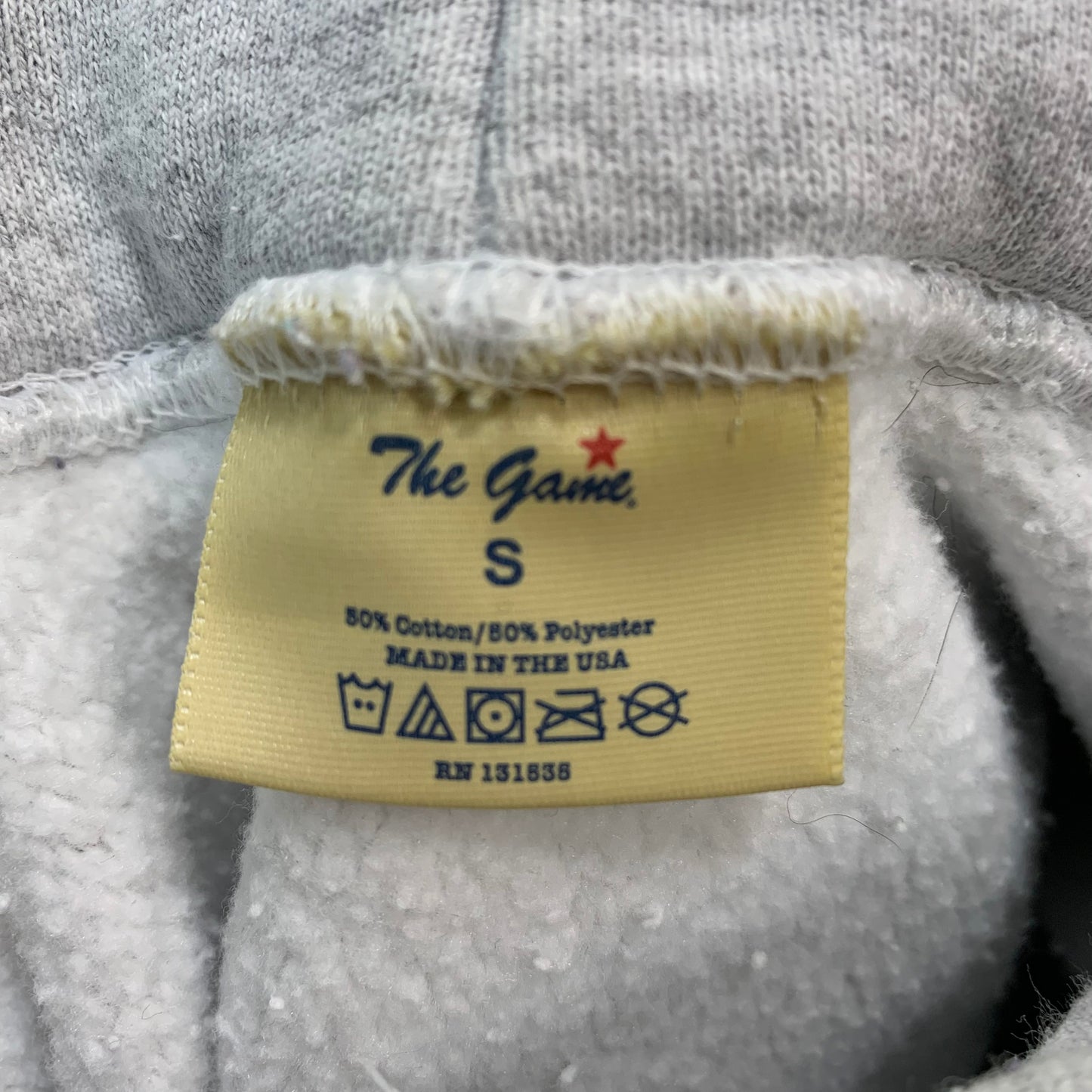 The Game UNC Chapel Hill Gray Hoodie Sweatshirt Small