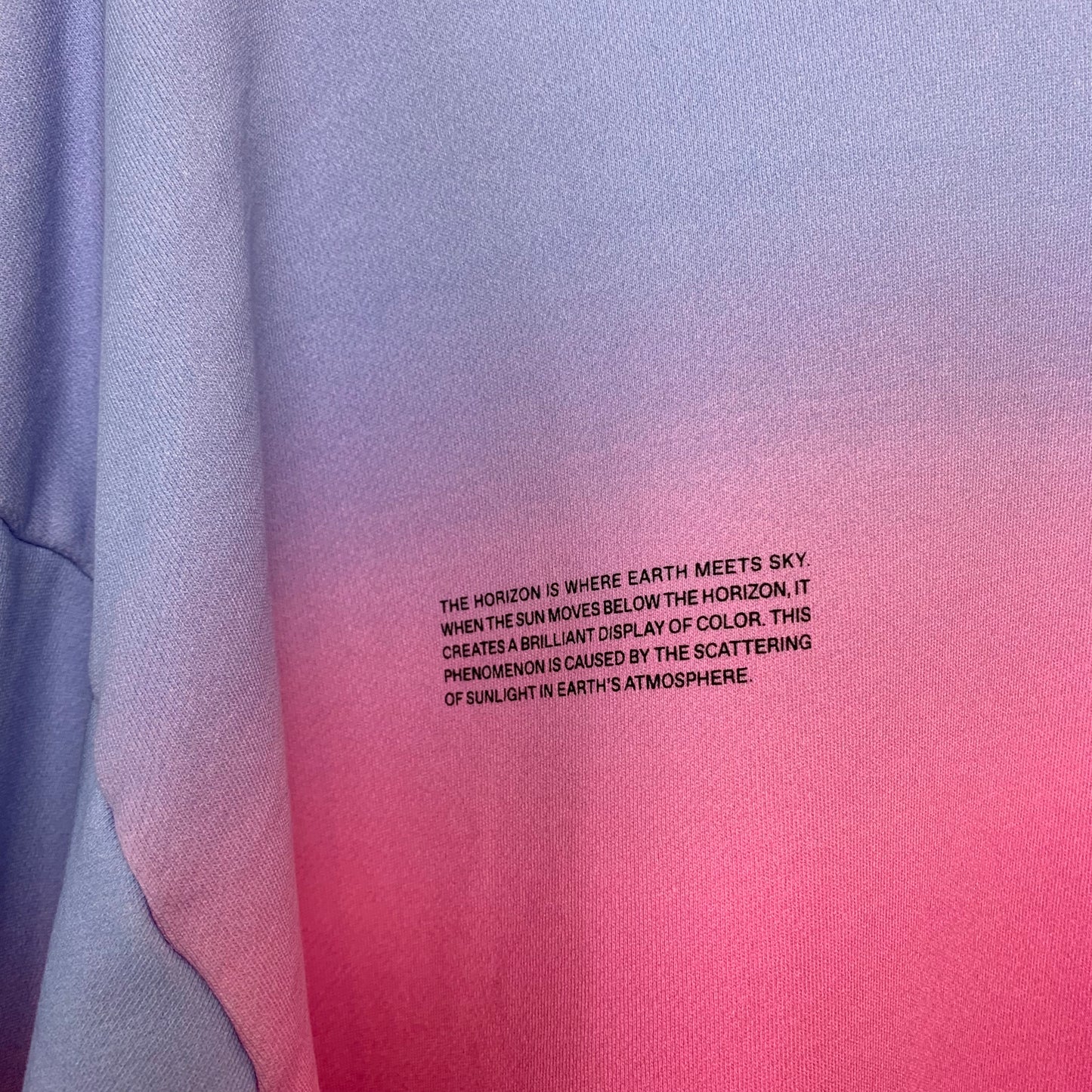 Pangaia Horizon Sweatshirt Sunrise Blue Large Crewneck