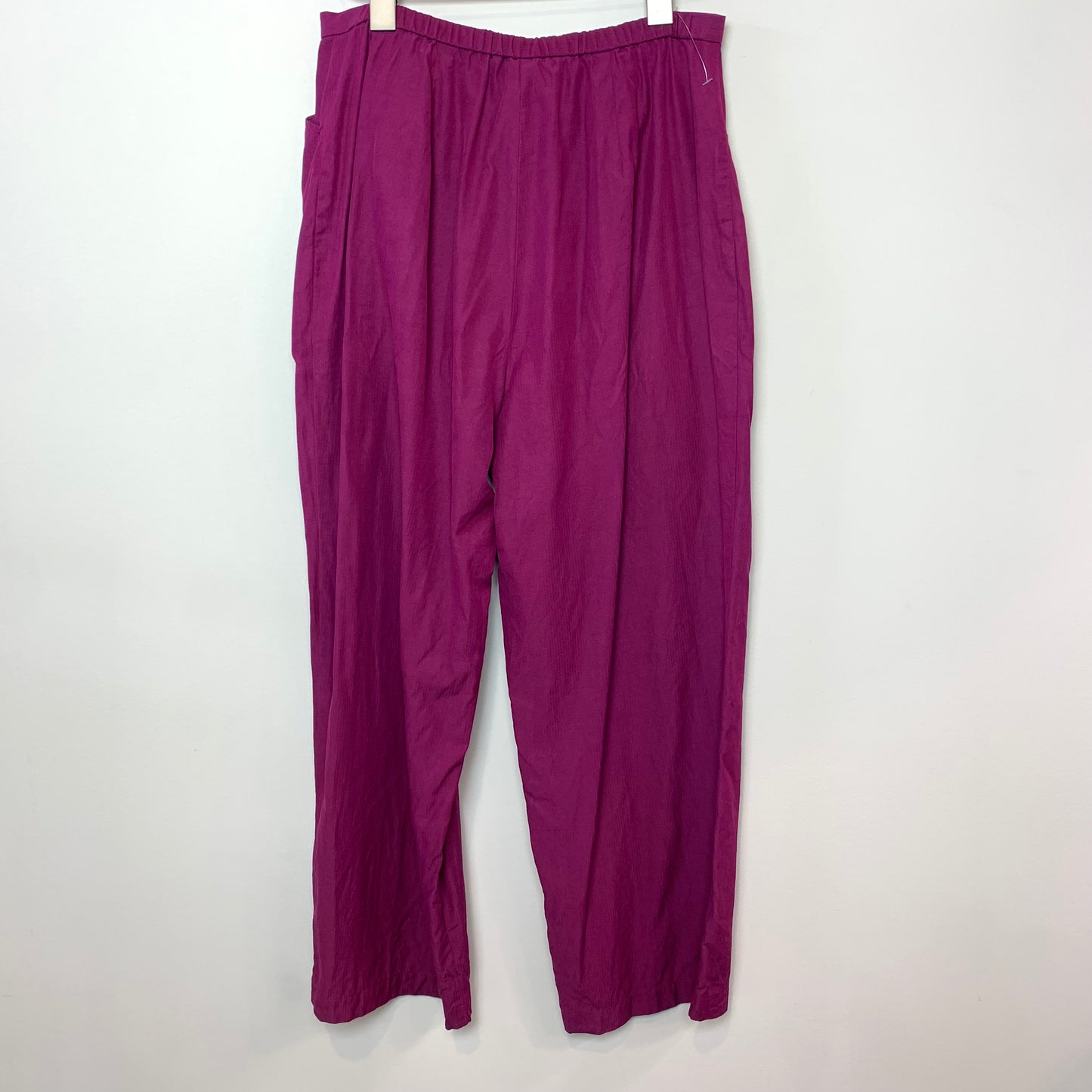 Eileen Fisher Silk Cotton Coordinating Matching Set Plum Small