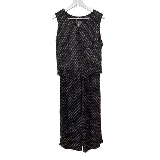 Vintage 90s New York Style Coordinating Vest and Pants Set