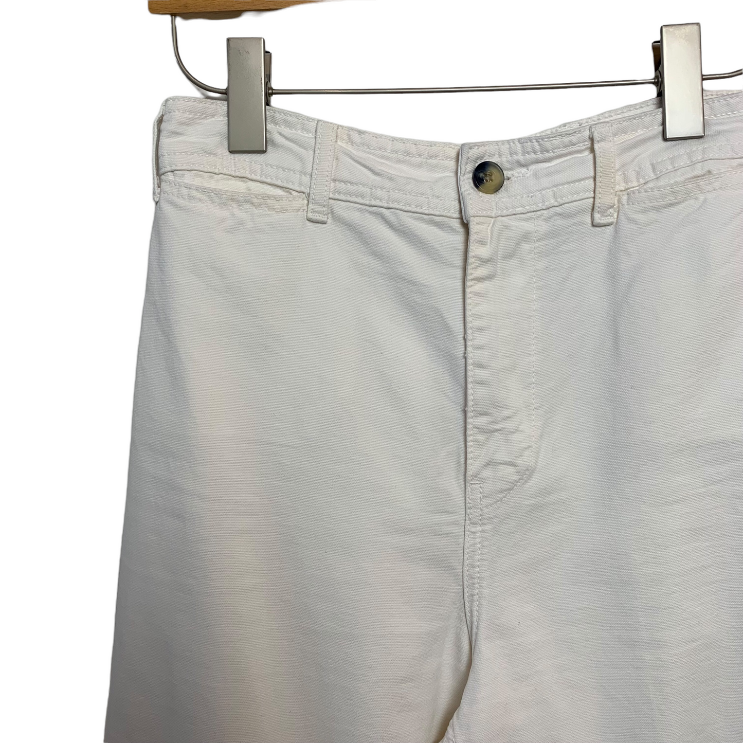 Free People Cream Wide Leg Cropped Pants 27