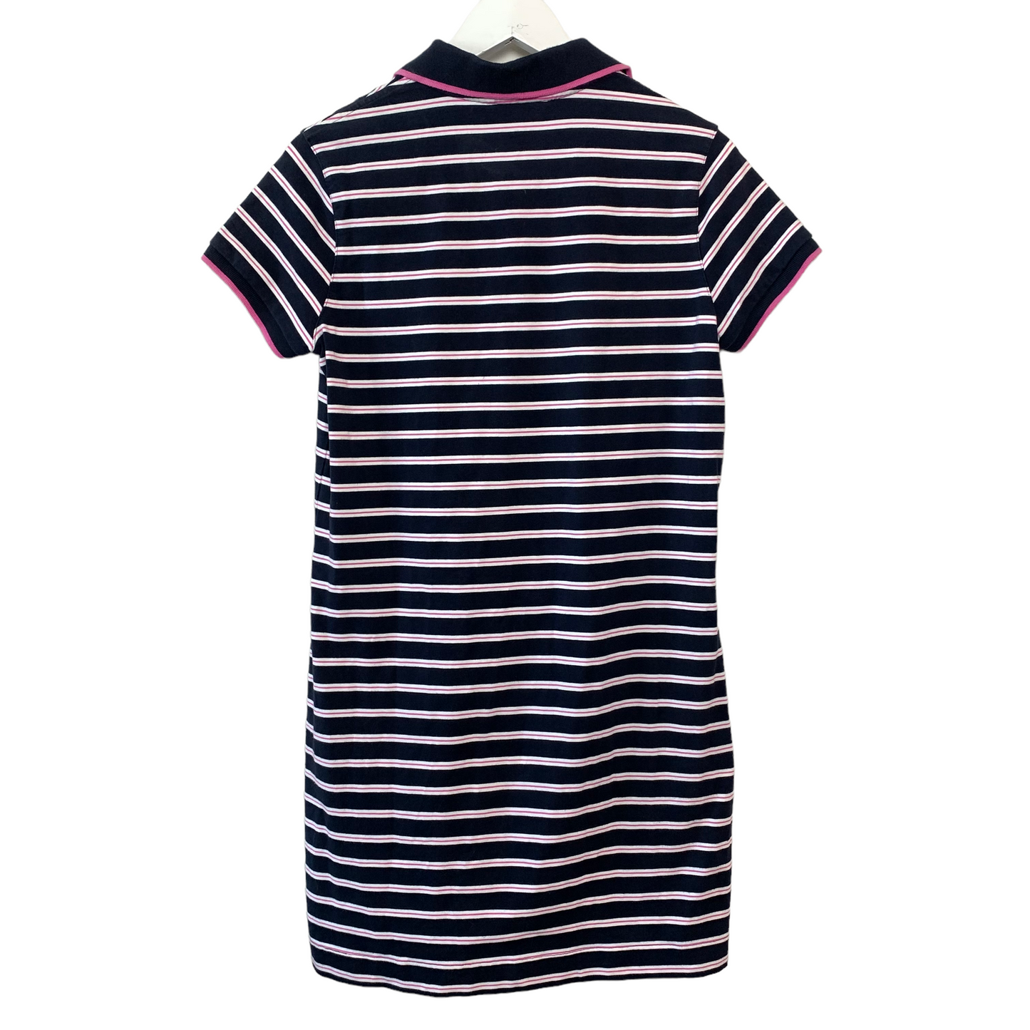 Brooks Brothers Polo Dress Pink and Navy Blue Striped Medium