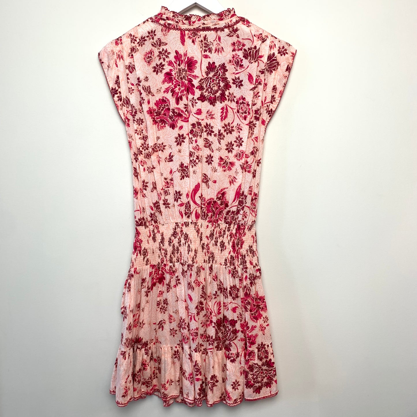 Poupette St Barth Estelle Mini Dress in Pink Floral