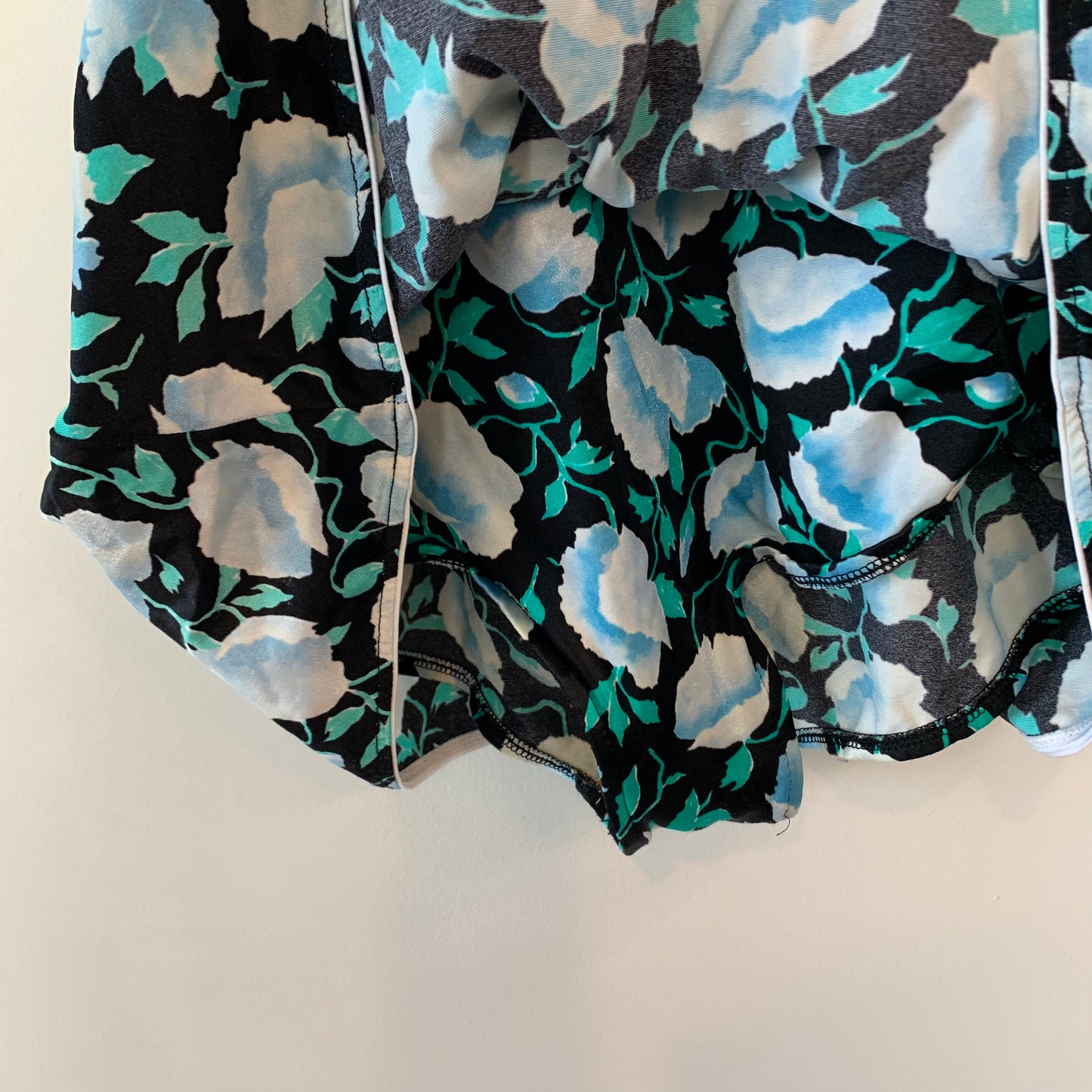 Vintage Floral Swimsuit Swim Dress One Piece Large