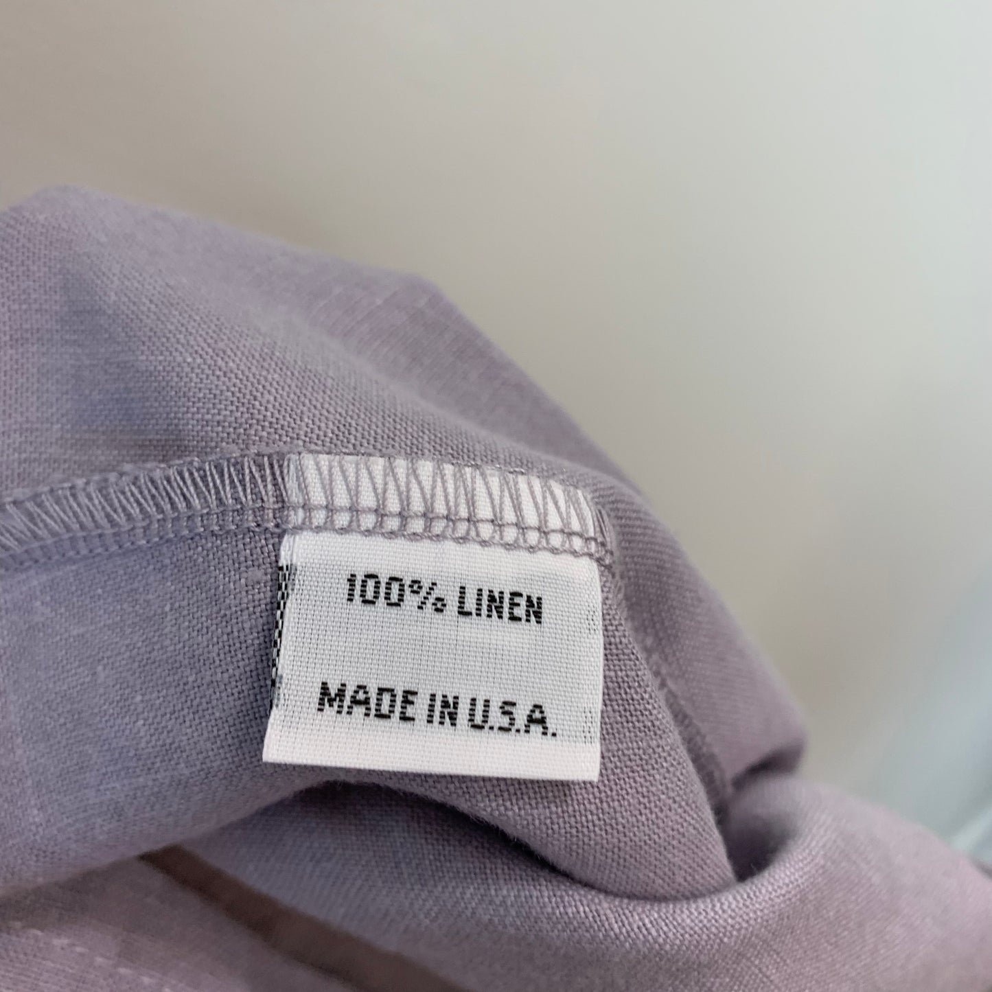 Bryn Walker Linen Dress Lavender Purple Gray Midi Dress Made in the USA