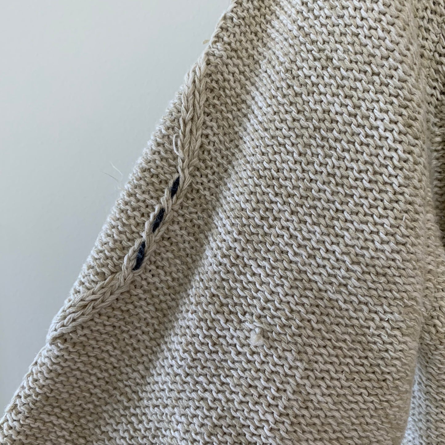80s 90s i.c. isaacs Sweater Chunky Knit Neutral Large
