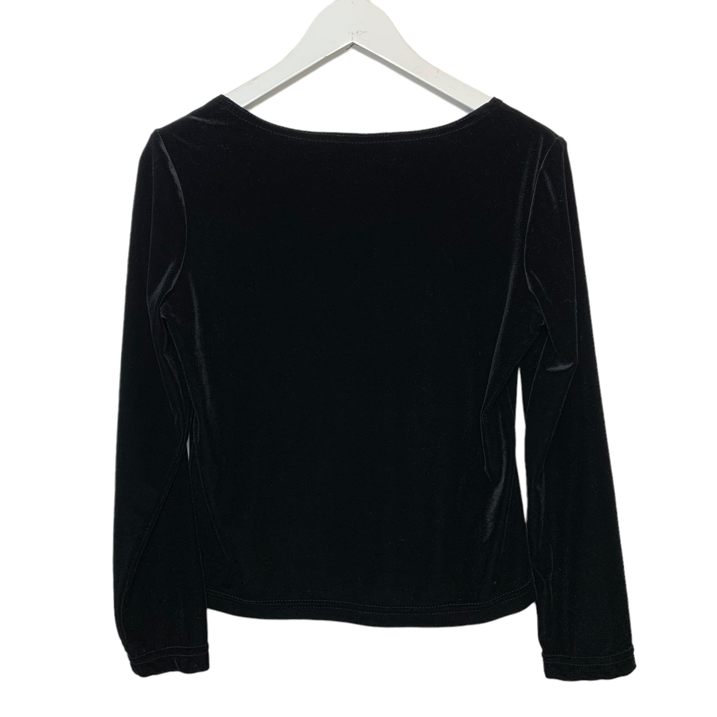 Vintage 90s Coldwater Creek Velvet Long Sleeve Top Made in the USA SP