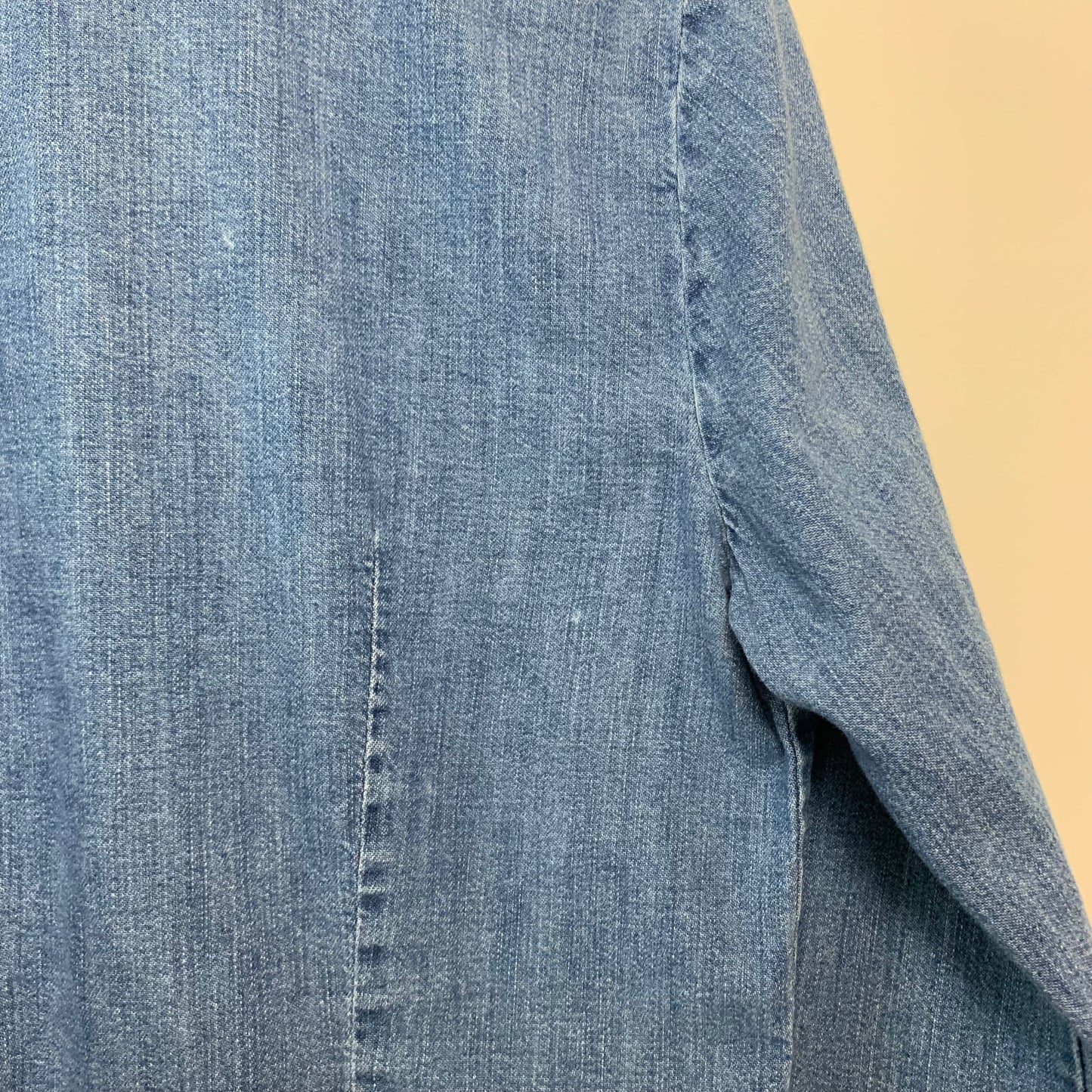 Vintage 90s Ann Taylor LOFT Denim Jean Shirt Button Down Cotton 6