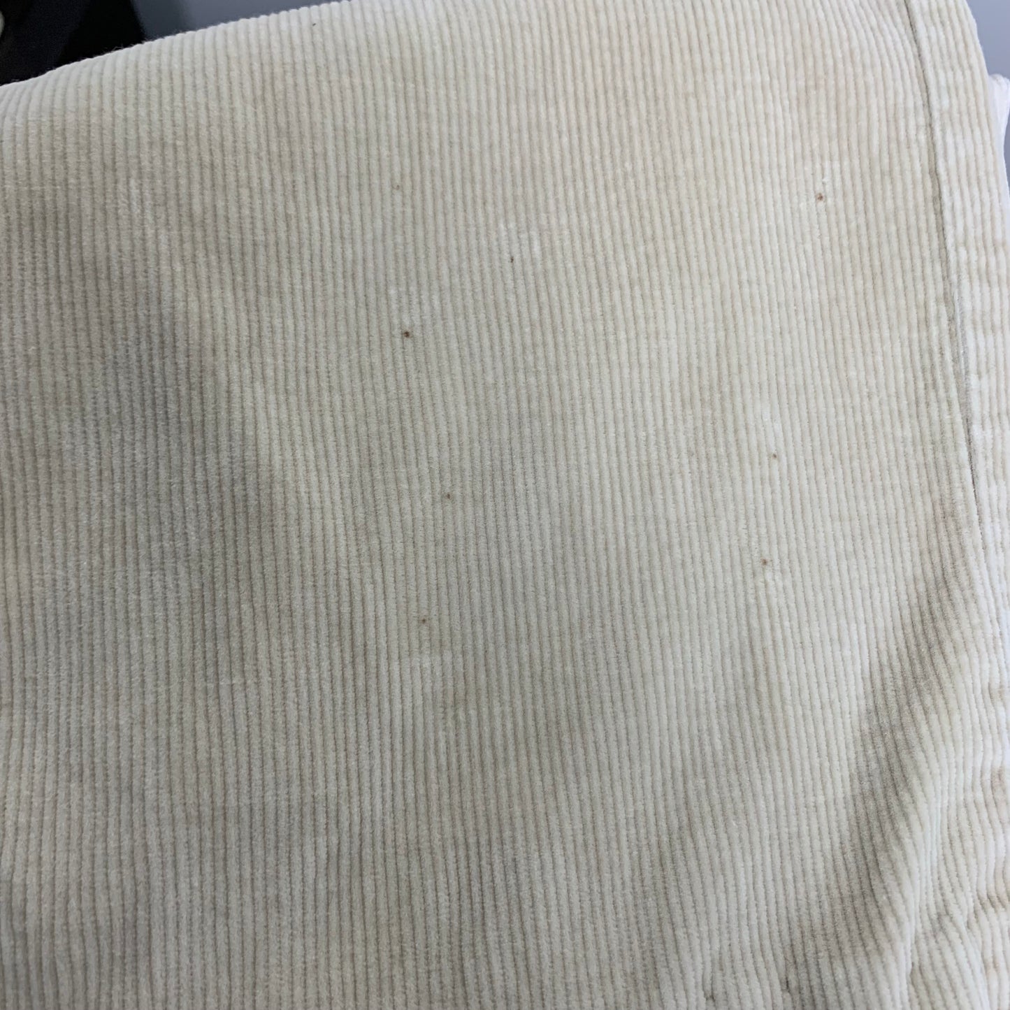 90s Liz Claiborne High Rise Corduroy Trouser Pants Cream 29 Inch Waist