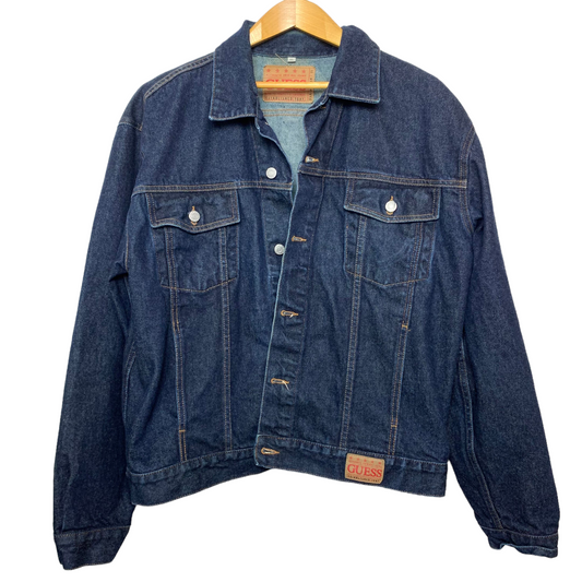 Vintage Guess Jean Jacket Dark Wash XL