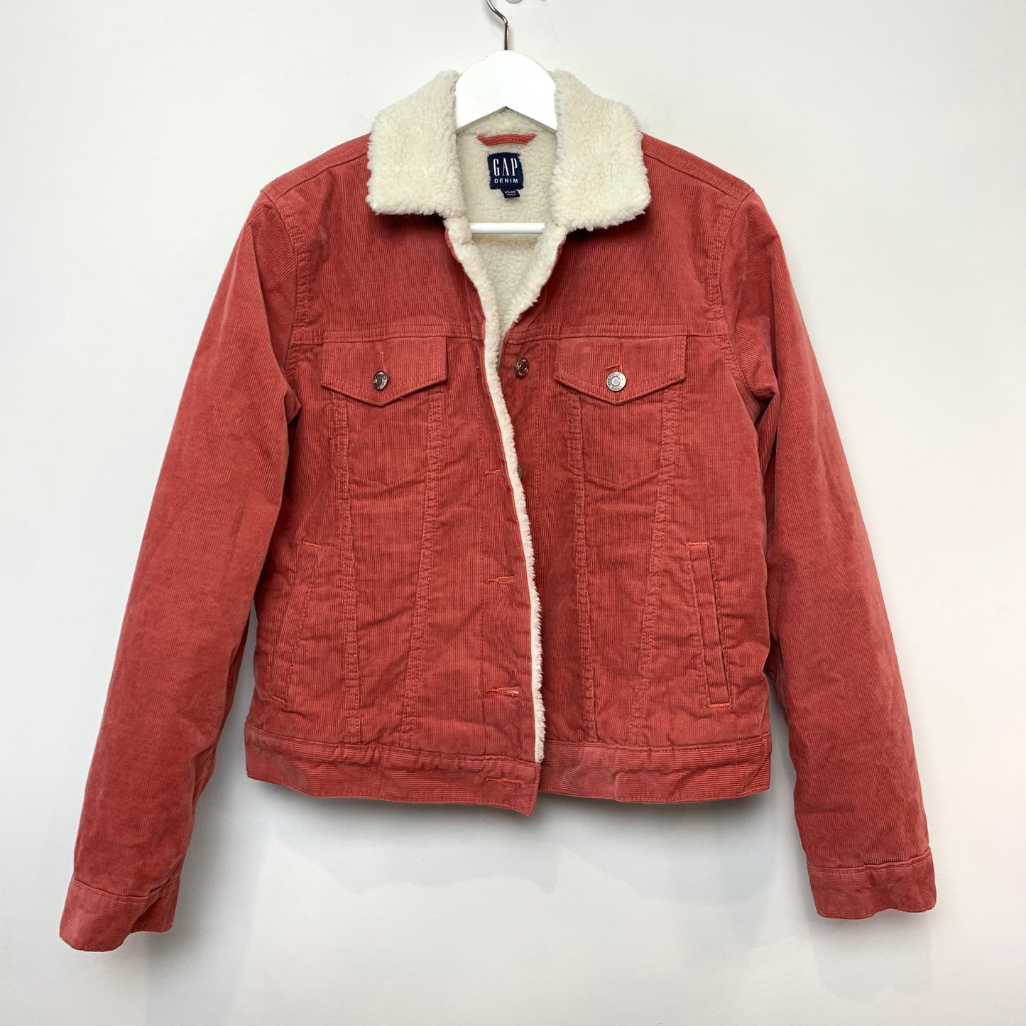 Gap Corduroy Jacket Sherpa Line Collared Small