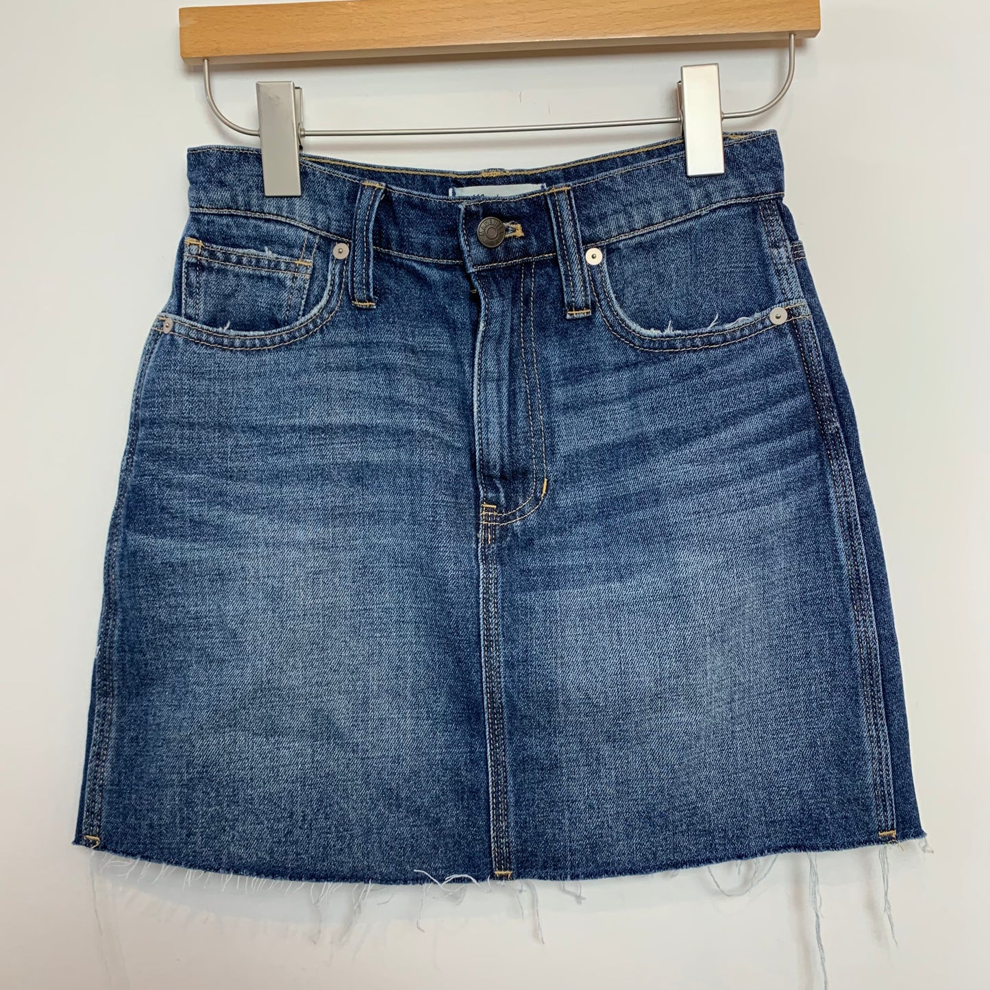 Madewell Dark Wash Denim Jean Skirt 24