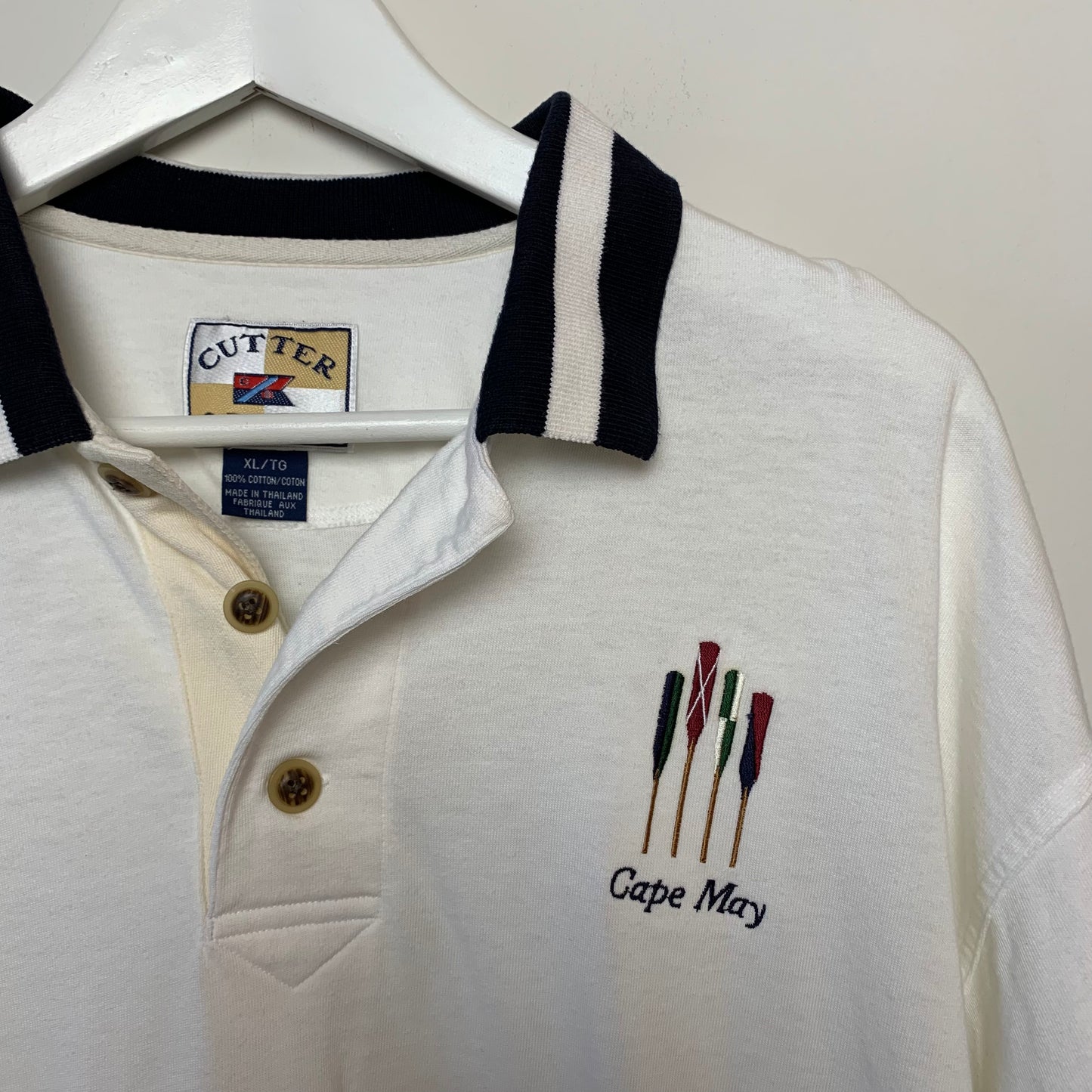 Vintage Cutter and Buck Cape May Polo Golf Shirt XL Cotton