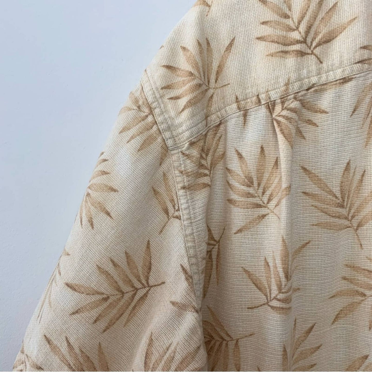 Vintage L.L. Bean Hawaiian Shirt Short Sleeve Button Down Collared Shirt Large